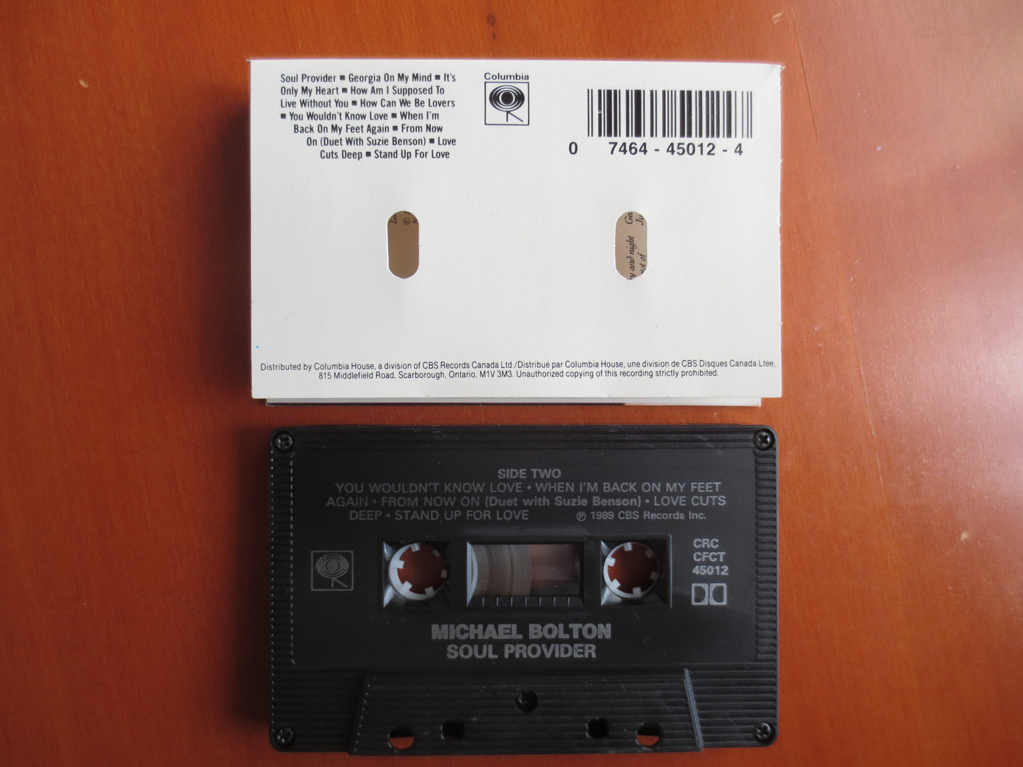 MICHAEL BOLTON Tape, SOUL Provider, Michael Bolton Music, Tape Cassette, Pop Music Cassette, Michael Bolton, 1989 Cassette