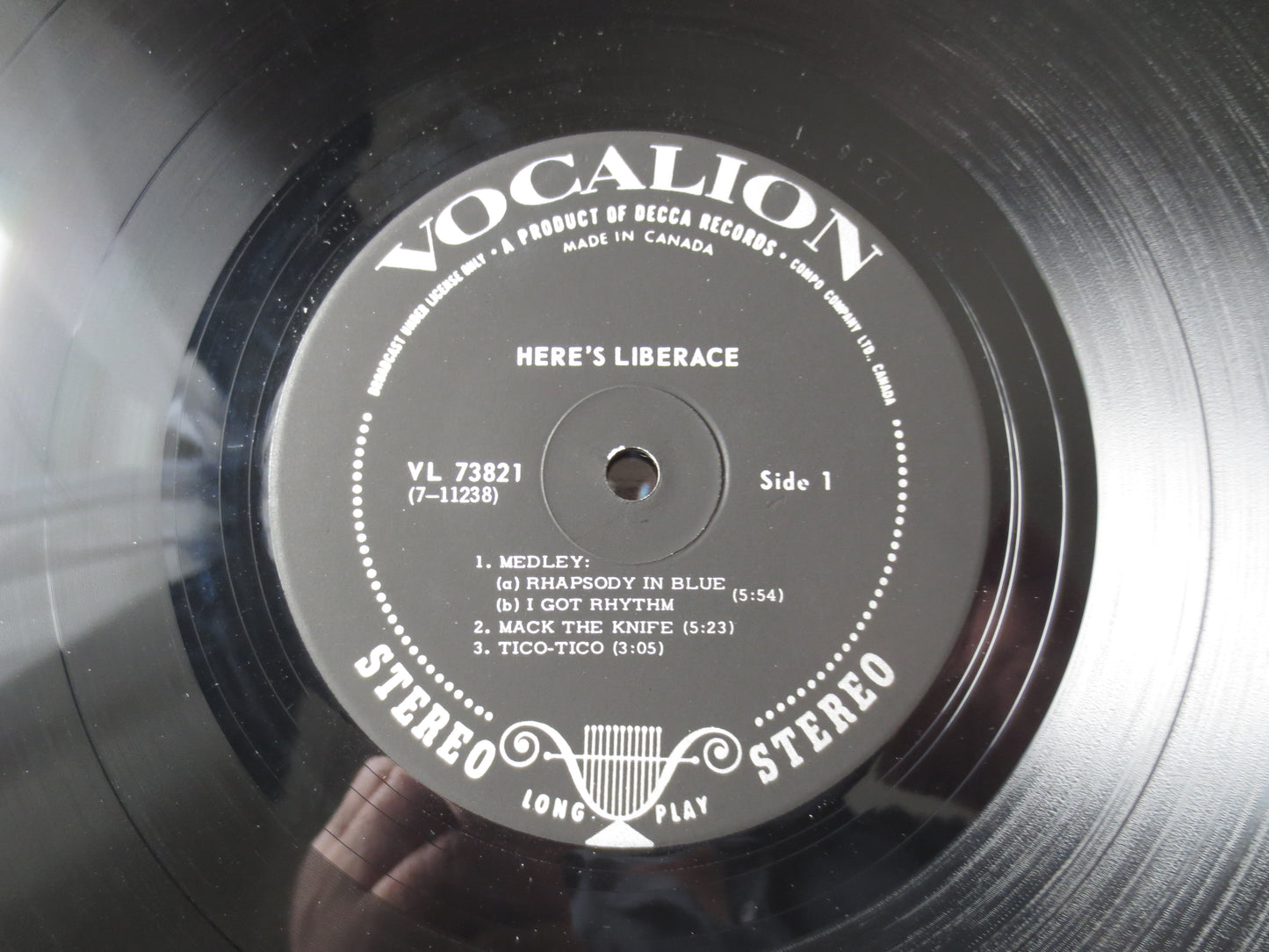 LIBERACE, Here's LIBERACE, LIBERACE Albums, Liberace Vinyl, Liberace Lp, Classical Albums, Classical Record, 1965 Record