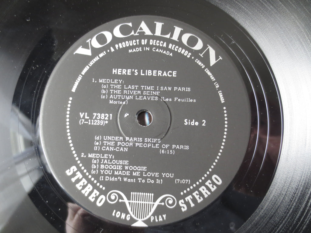 Liberace – Here's Liberace (1965) Vinyl LP