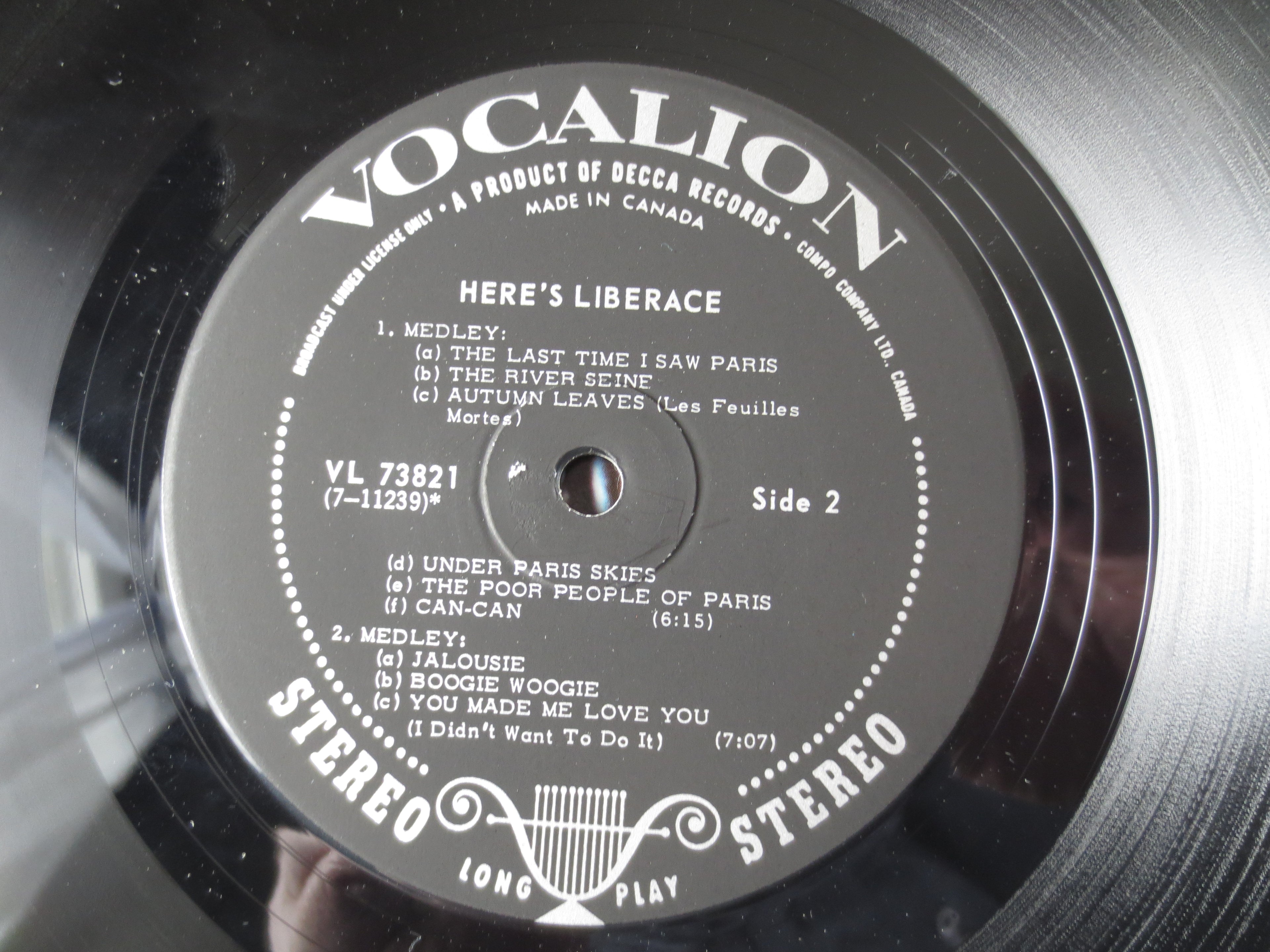 Liberace – Here's Liberace (1965) Vinyl LP