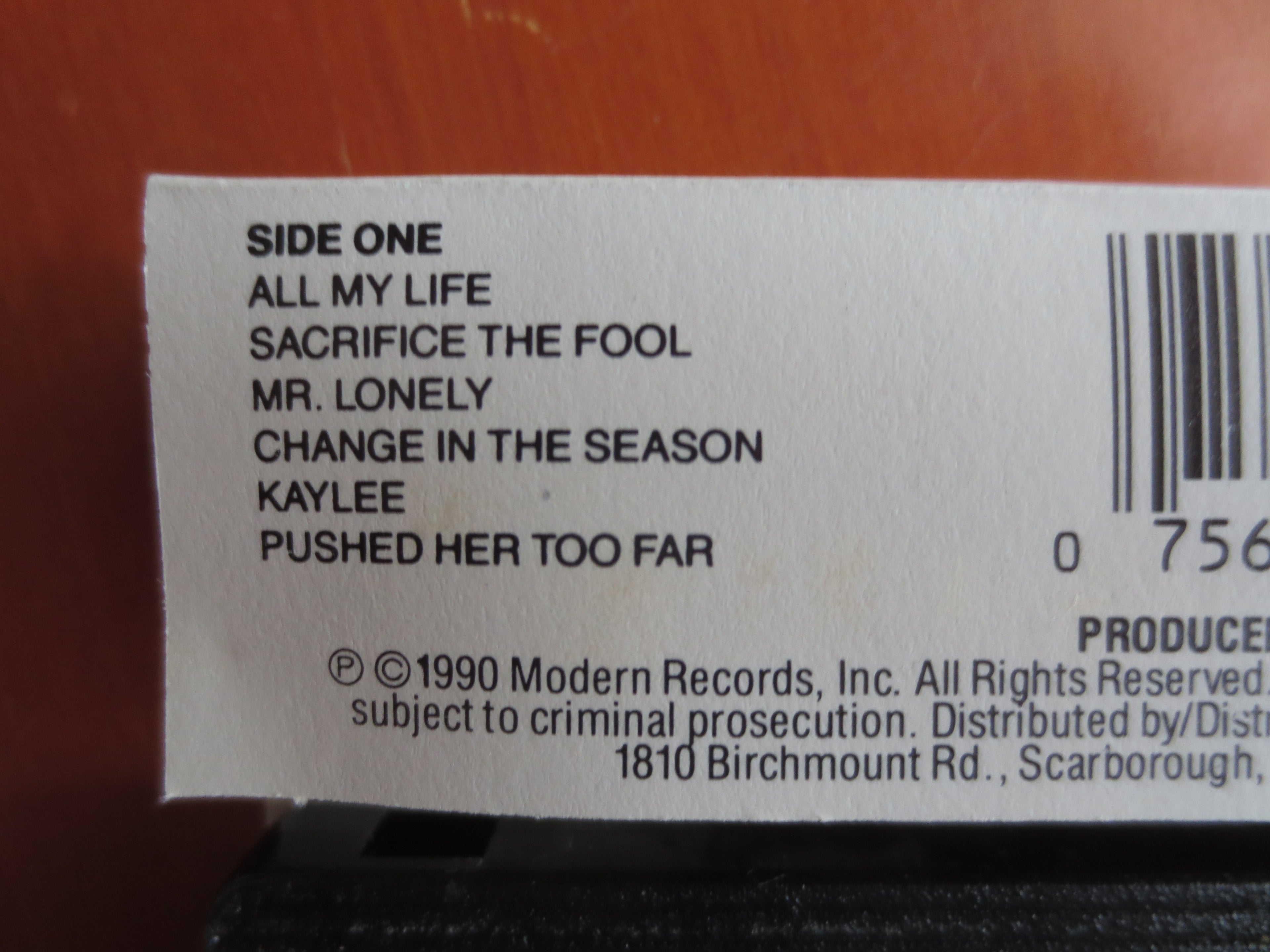 Venice – Venice (1990) Cassette