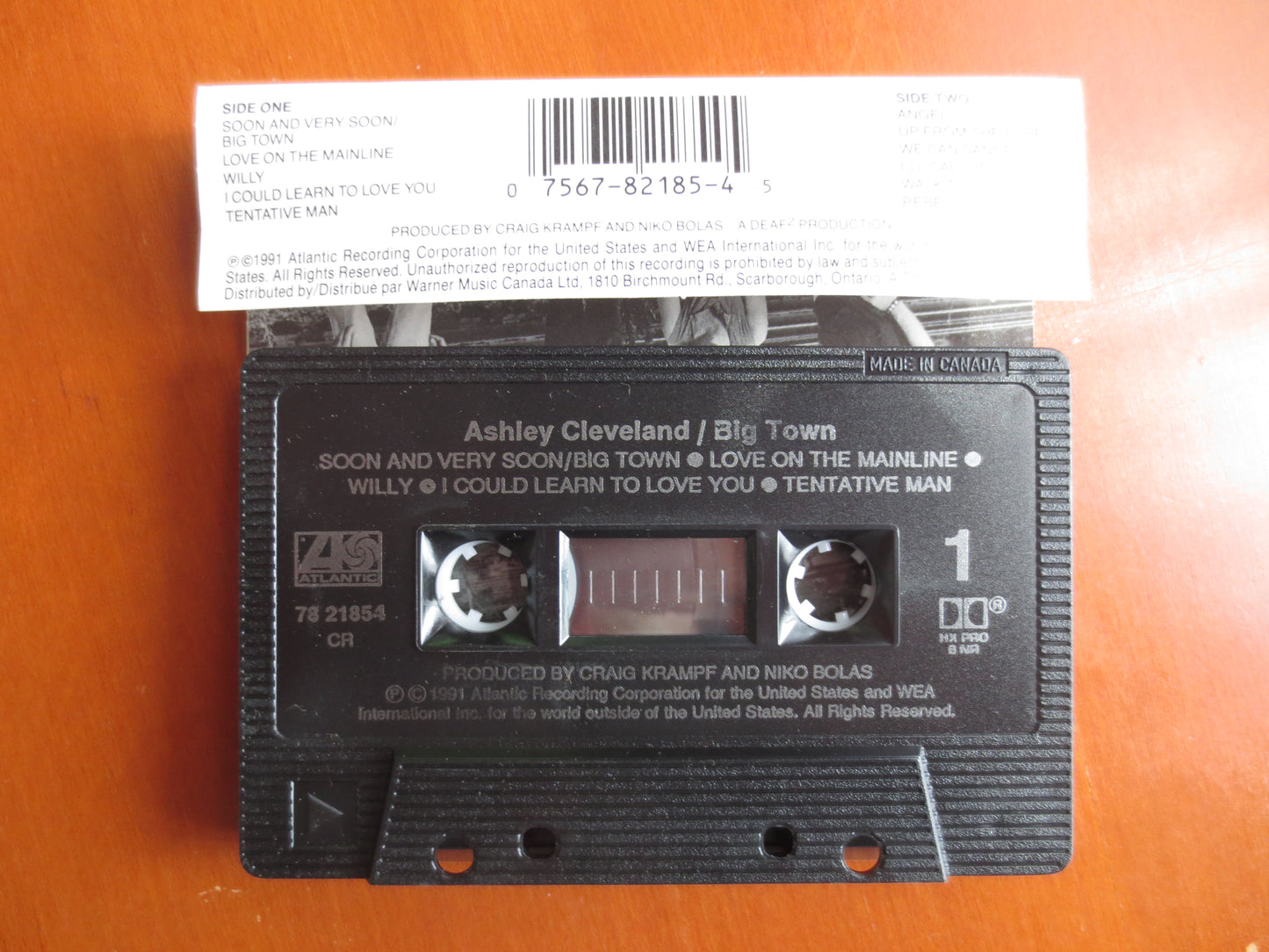 ASHLEY CLEVELAND, BIG Town, Ashley Cleveland Lp, Big Town Album, Blues Rock Music, Tape Cassette, Cassette, 1991 Cassette