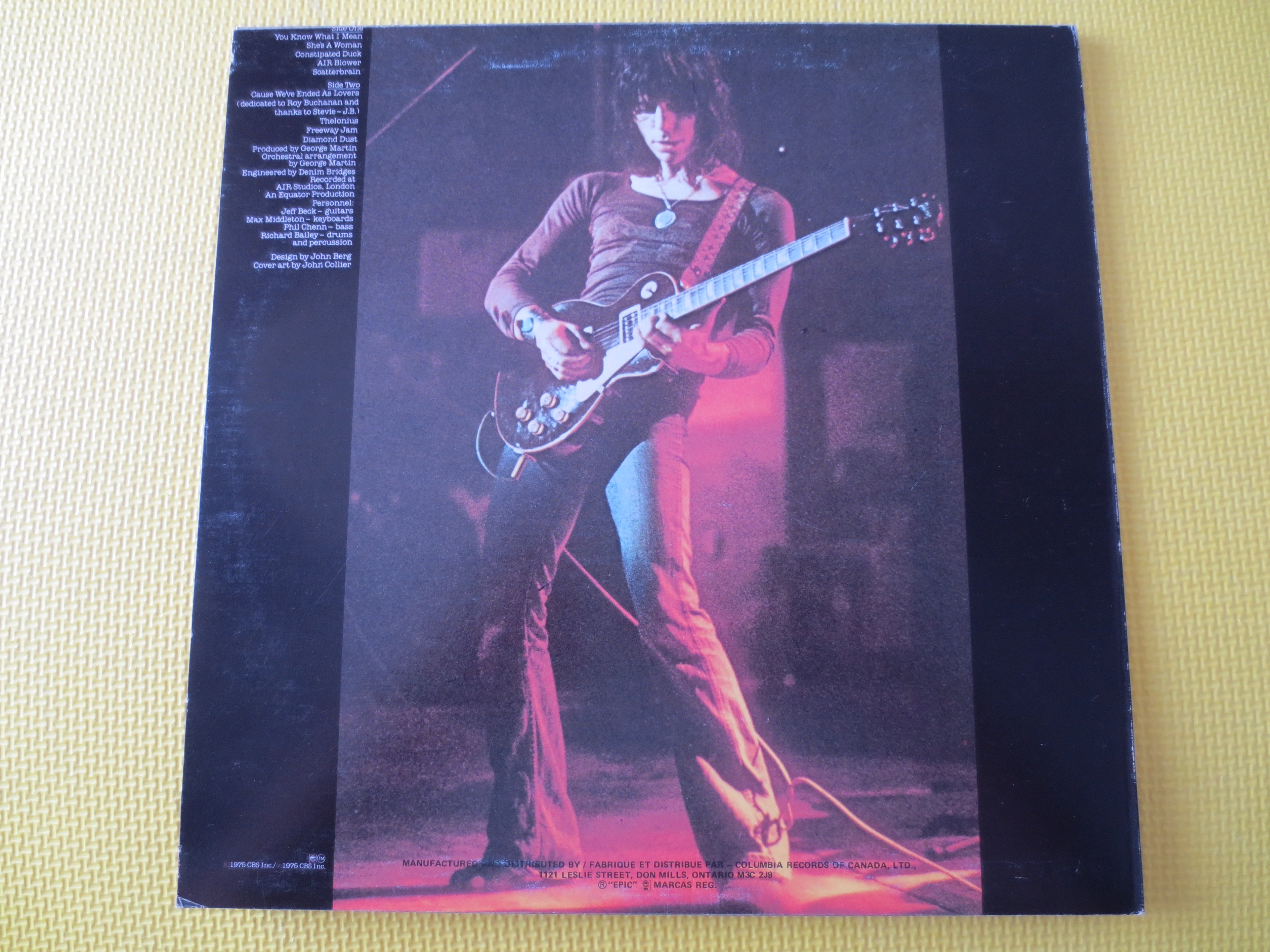 JEFF BECK, Blow by Blow, Vintage Album, 1975 Record, Vinyl Lp