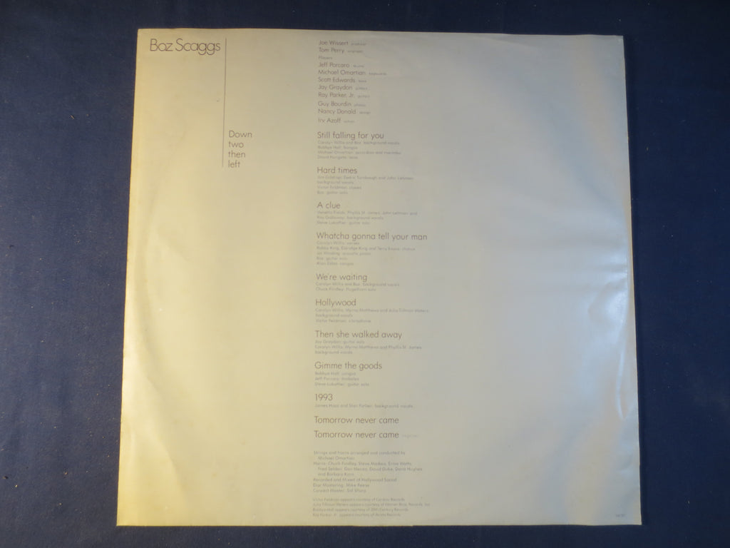 Boz Scaggs – Down Two Then Left (1977) Vinyl LP