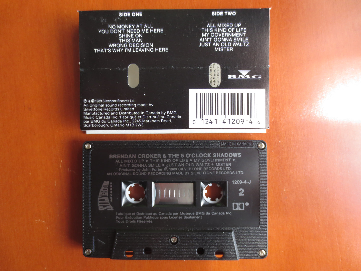 BRENDAN CROKER Tape, ROCK Tape, Brendan Croker Album, Rock Music Tape, Brendan Croker Lp, Tape Cassette, 1989 Cassette