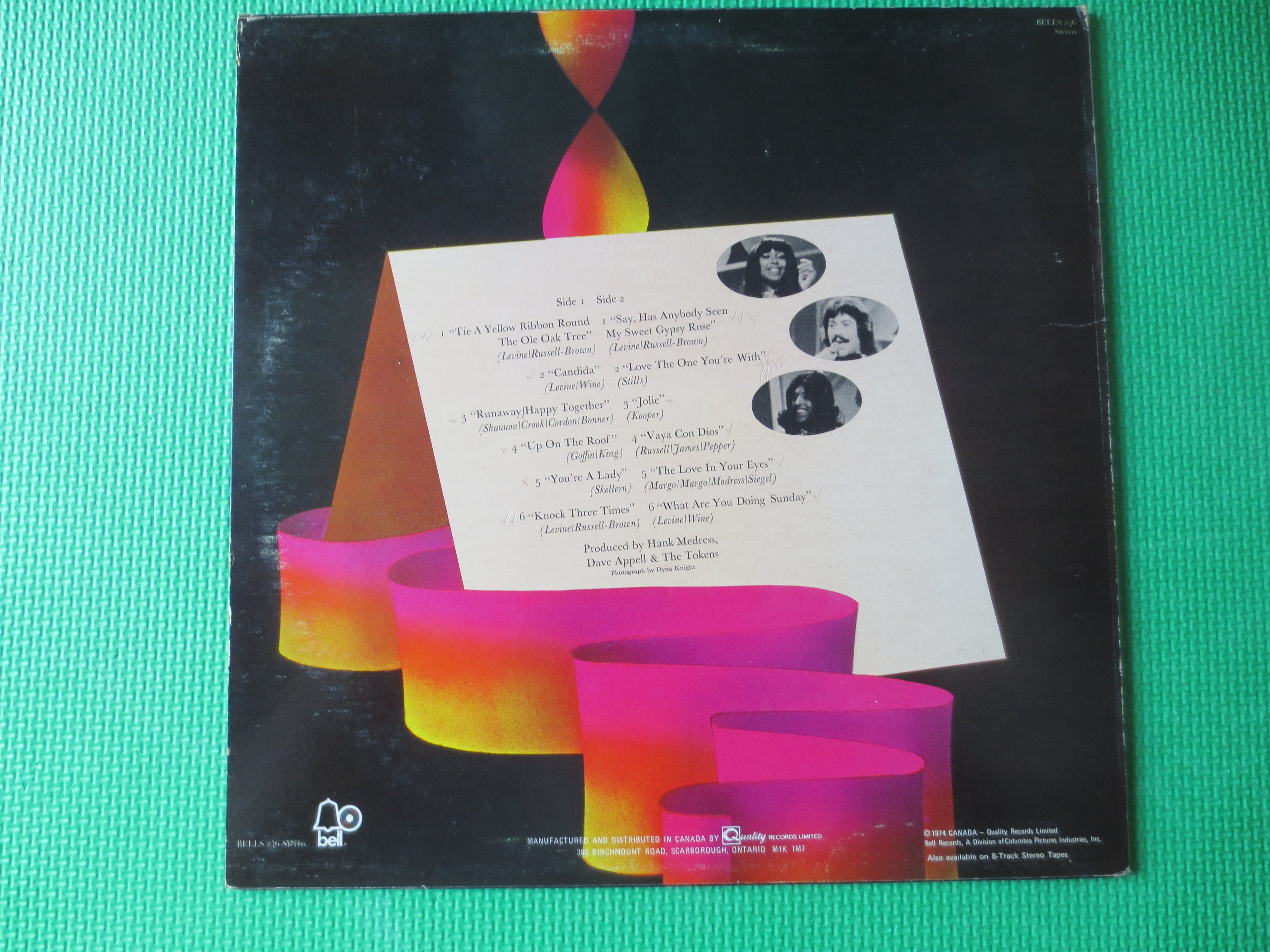 Tony Orlando & Dawn – Golden Ribbons (1974) Vinyl LP
