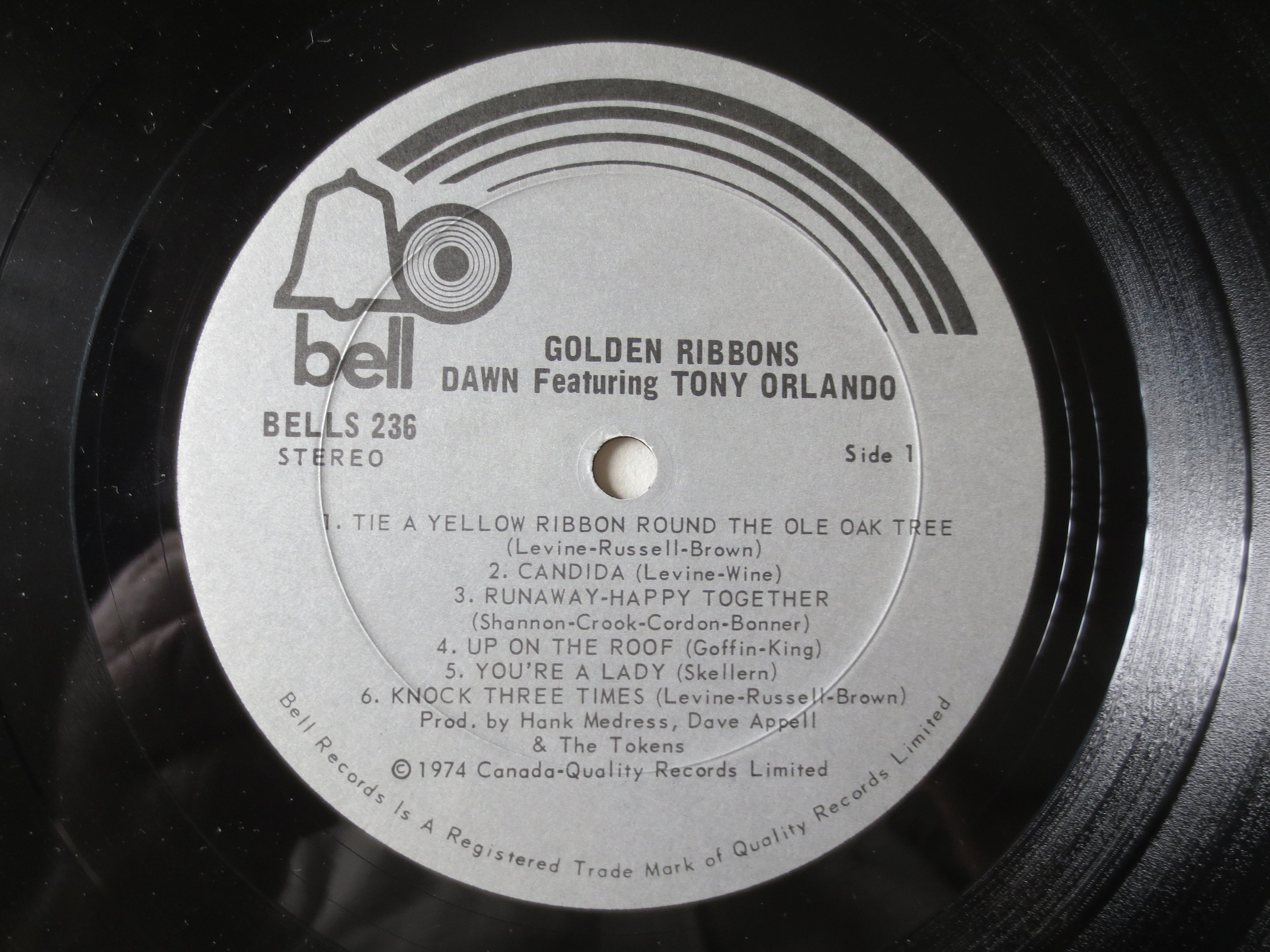Tony Orlando & Dawn – Golden Ribbons (1974) Vinyl LP
