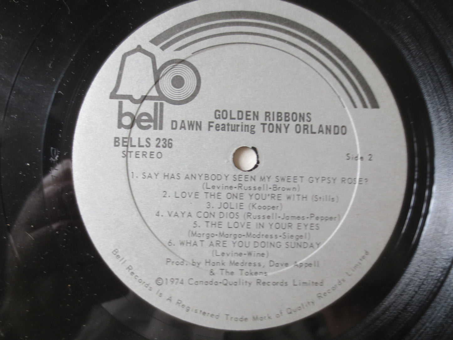 TONY ORLANDO, Dawn Record, Golden Ribbons, Tony Orlando Record, Tony Orlando Album, Tony Orlando lp, Vinyl Lp, 1974 Records