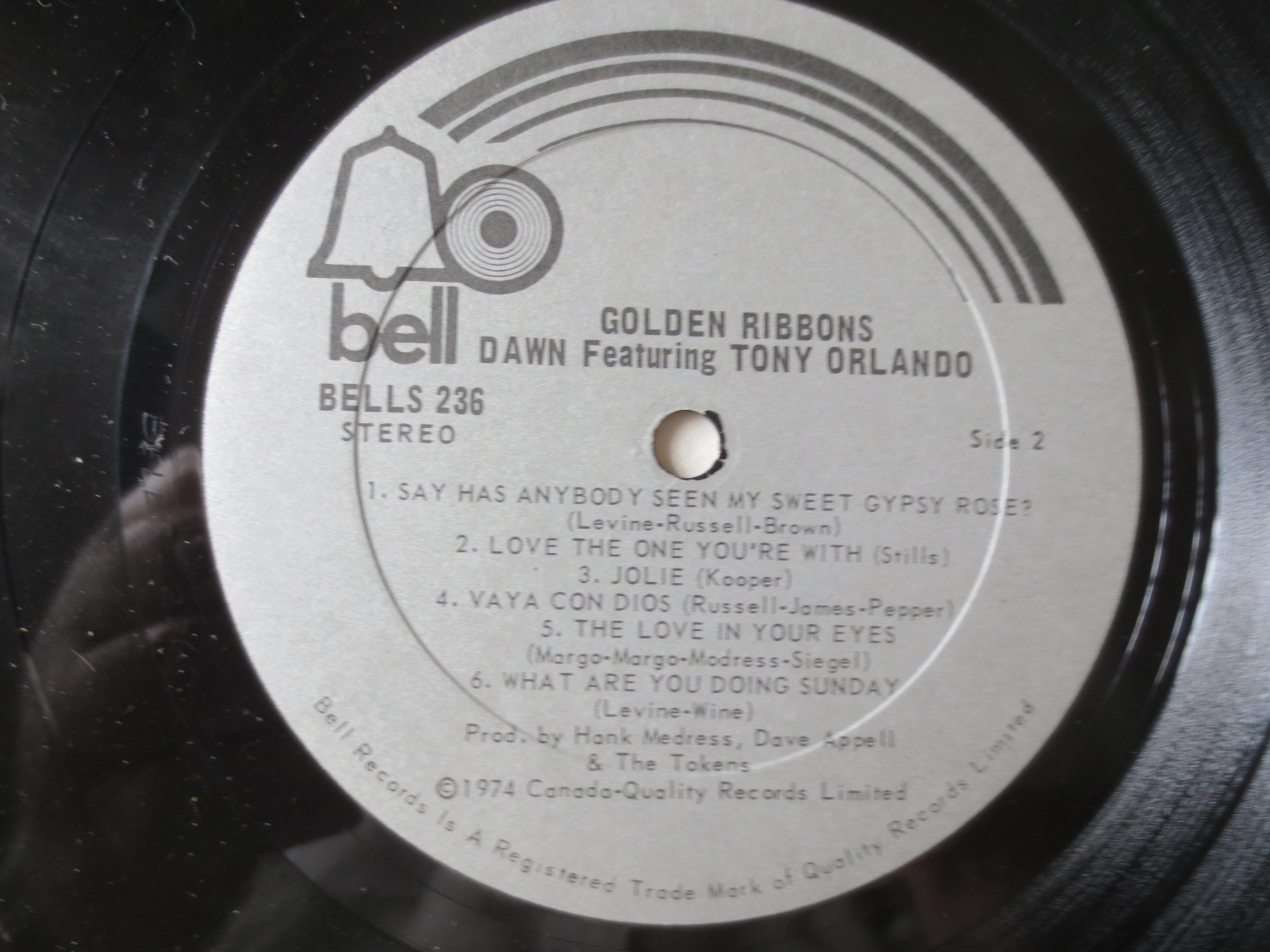 Tony Orlando & Dawn – Golden Ribbons (1974) Vinyl LP