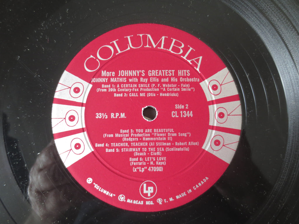 Johnny Mathis – More Johnny's Greatest Hits (1959) Vinyl LP