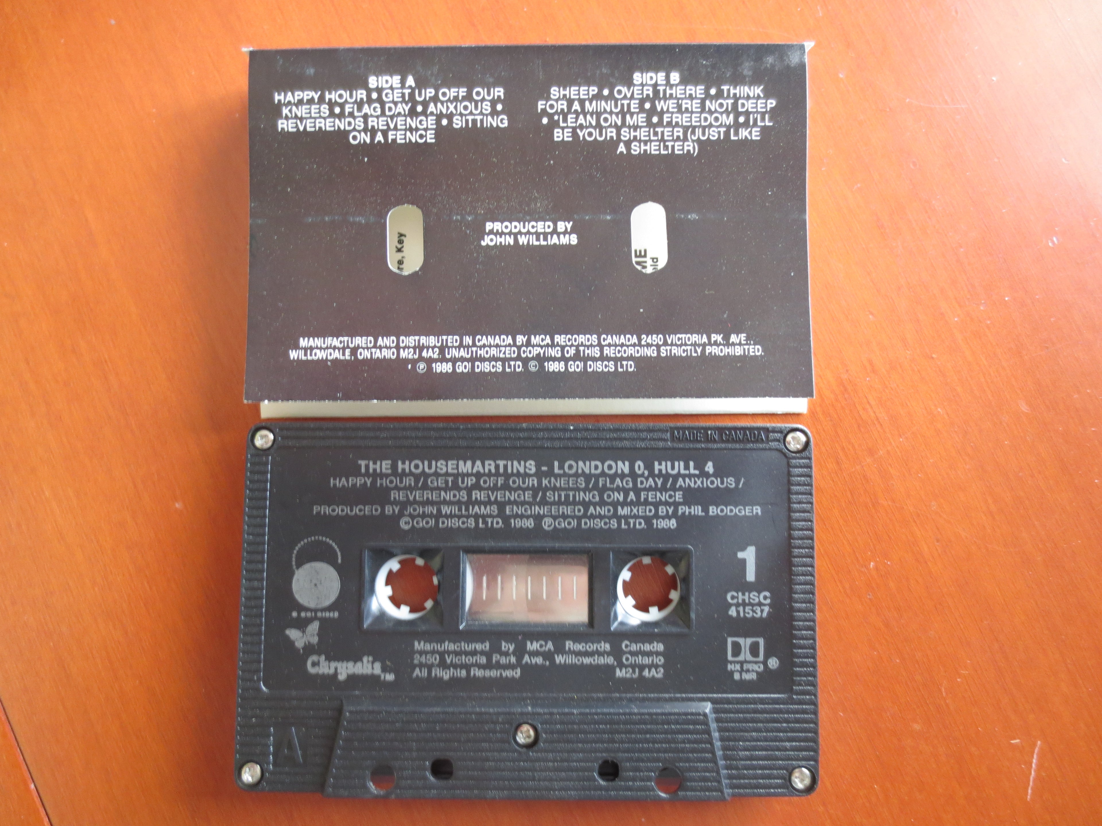 The Housemartins – London 0 Hull 4 (1986) Cassette