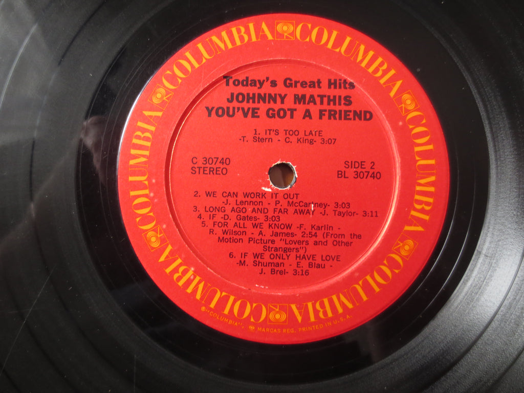 Johnny Mathis – You've Got a Friend (1971) Vinyl LP