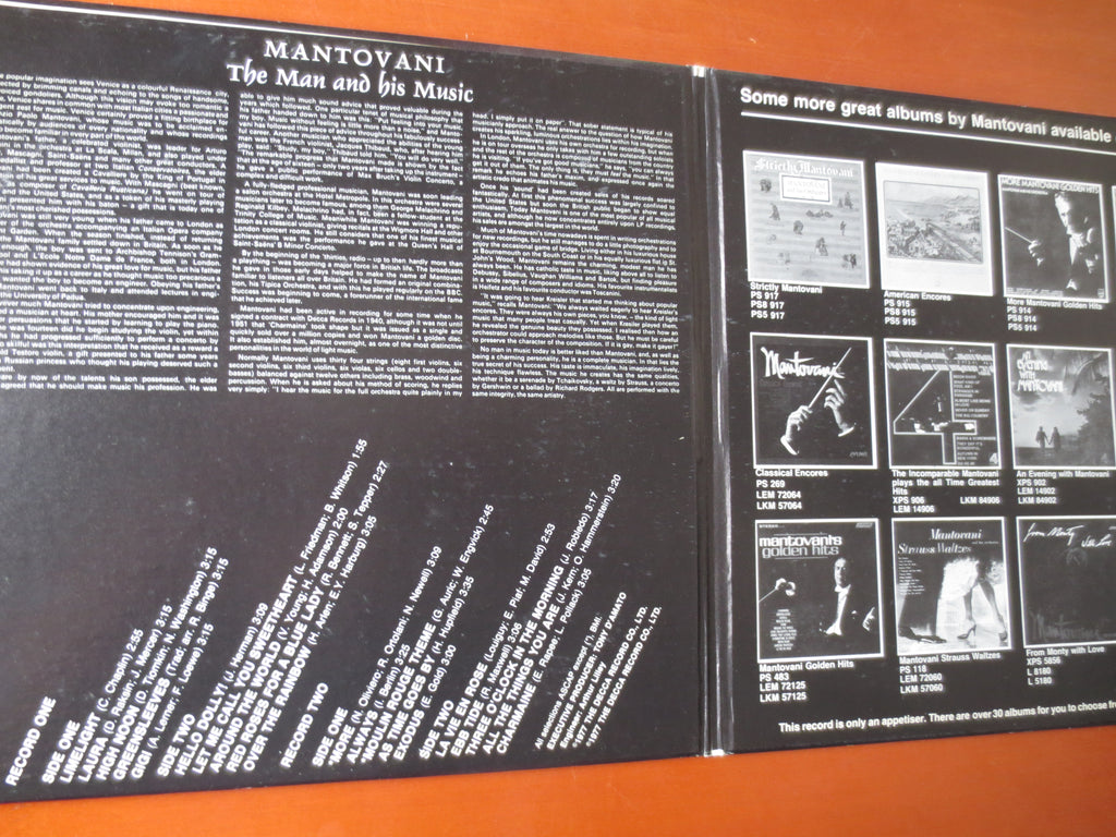 Mantovani – Million Sellers (1977) Double Vinyl LP