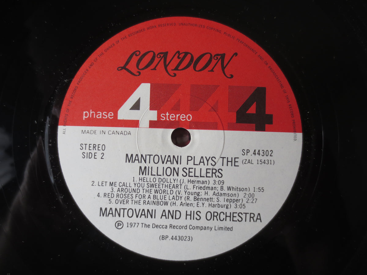 Mantovani – Million Sellers (1977) Double Vinyl LP