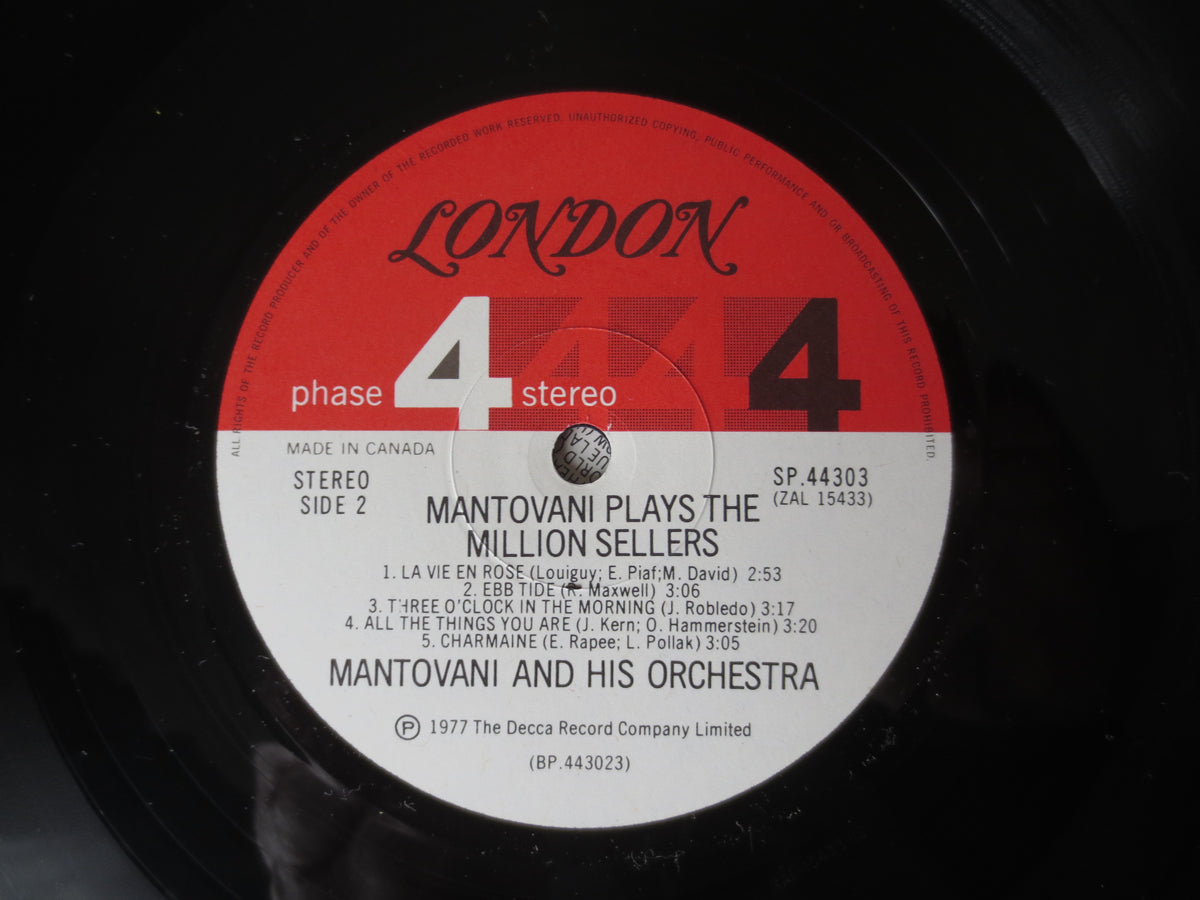 Mantovani – Million Sellers (1977) Double Vinyl LP