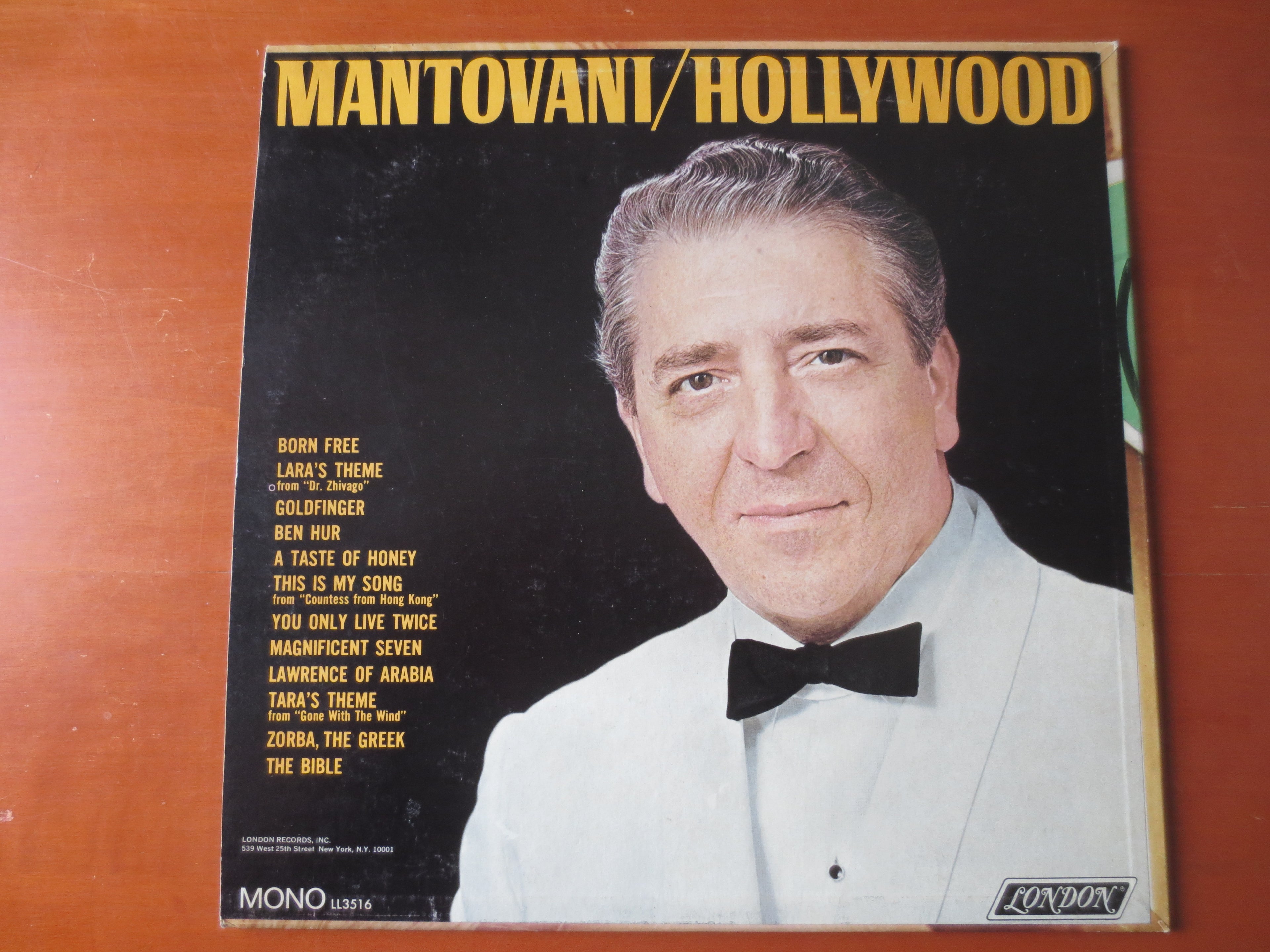 Mantovani – Hollywood (1967) Vinyl LP