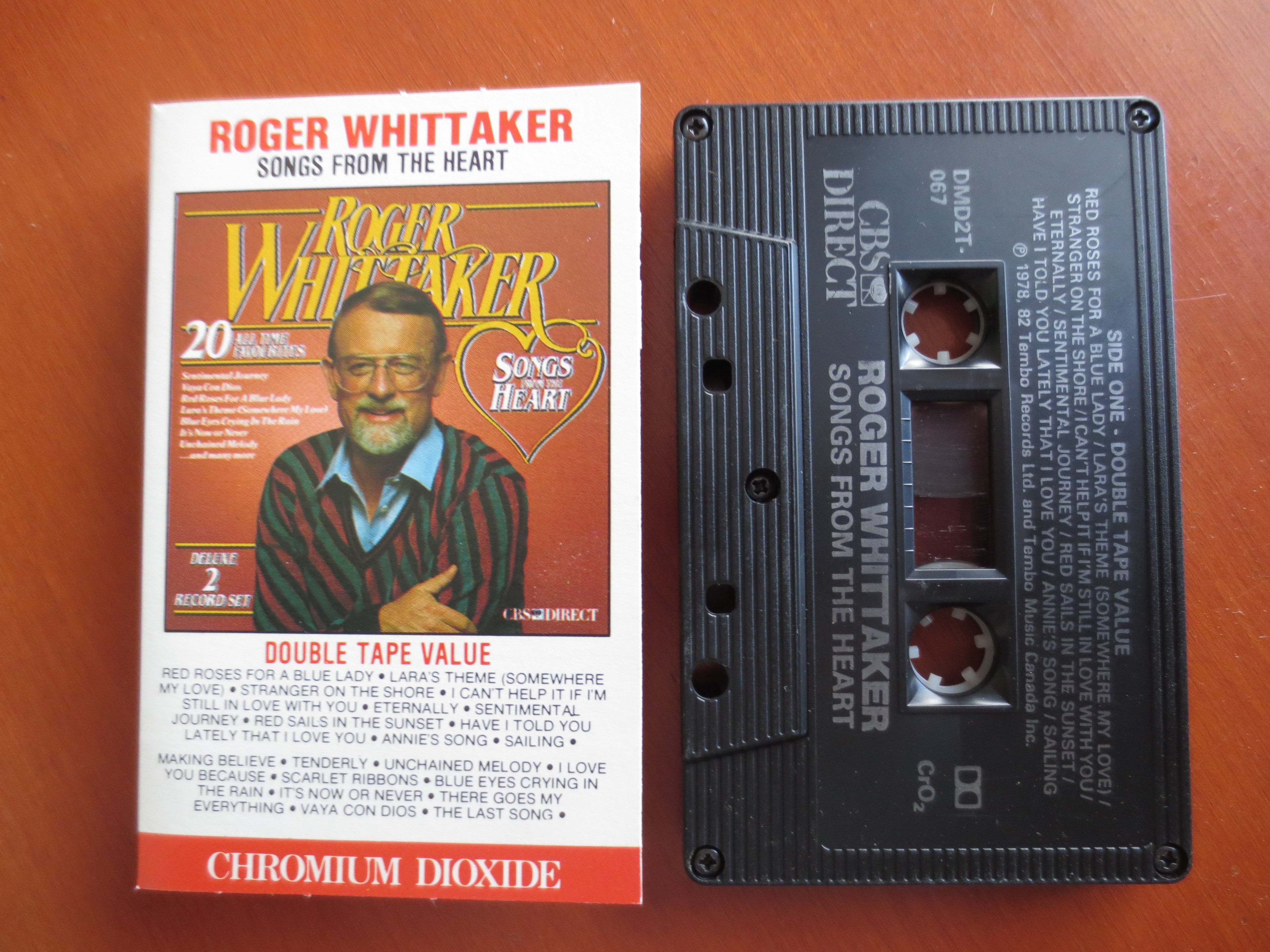 Roger Whittaker – Songs from the Heart (1985) Cassette