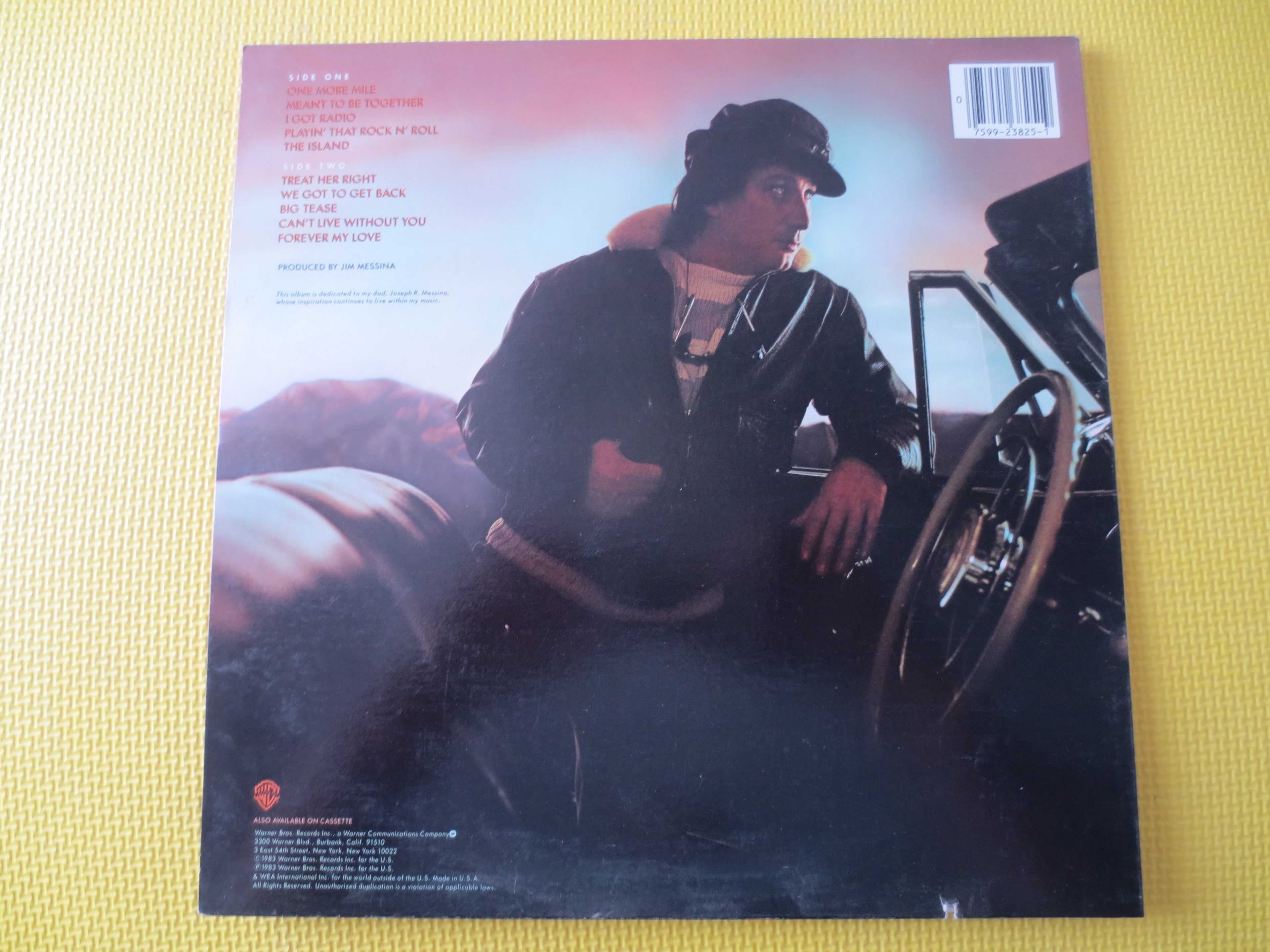 JIMMY MESSINA, One More Mile, Vintage Album, 1983 Record, Vinyl Lp