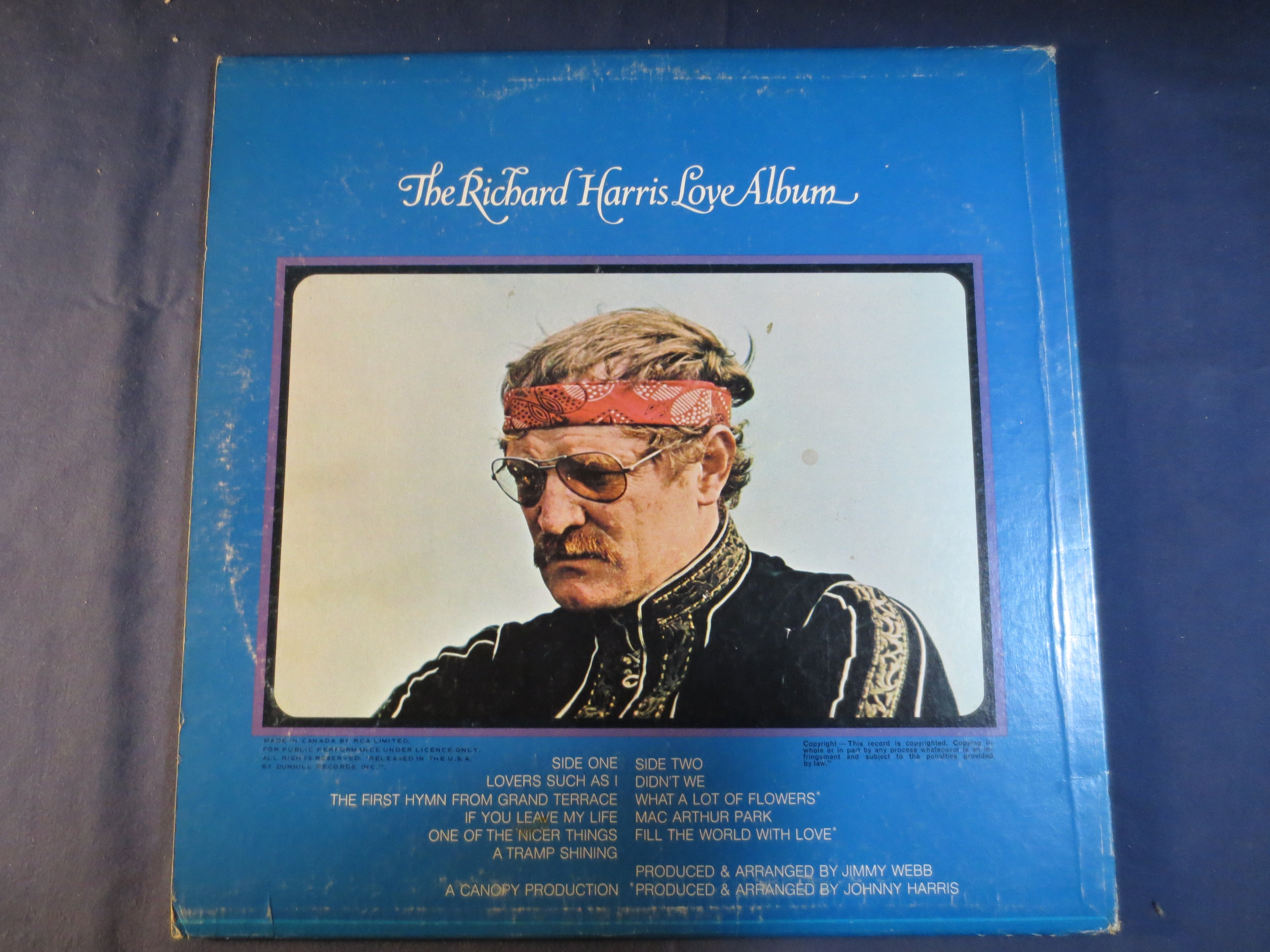 Richard Harris – The Richard Harris Love Album (1970) Vinyl LP