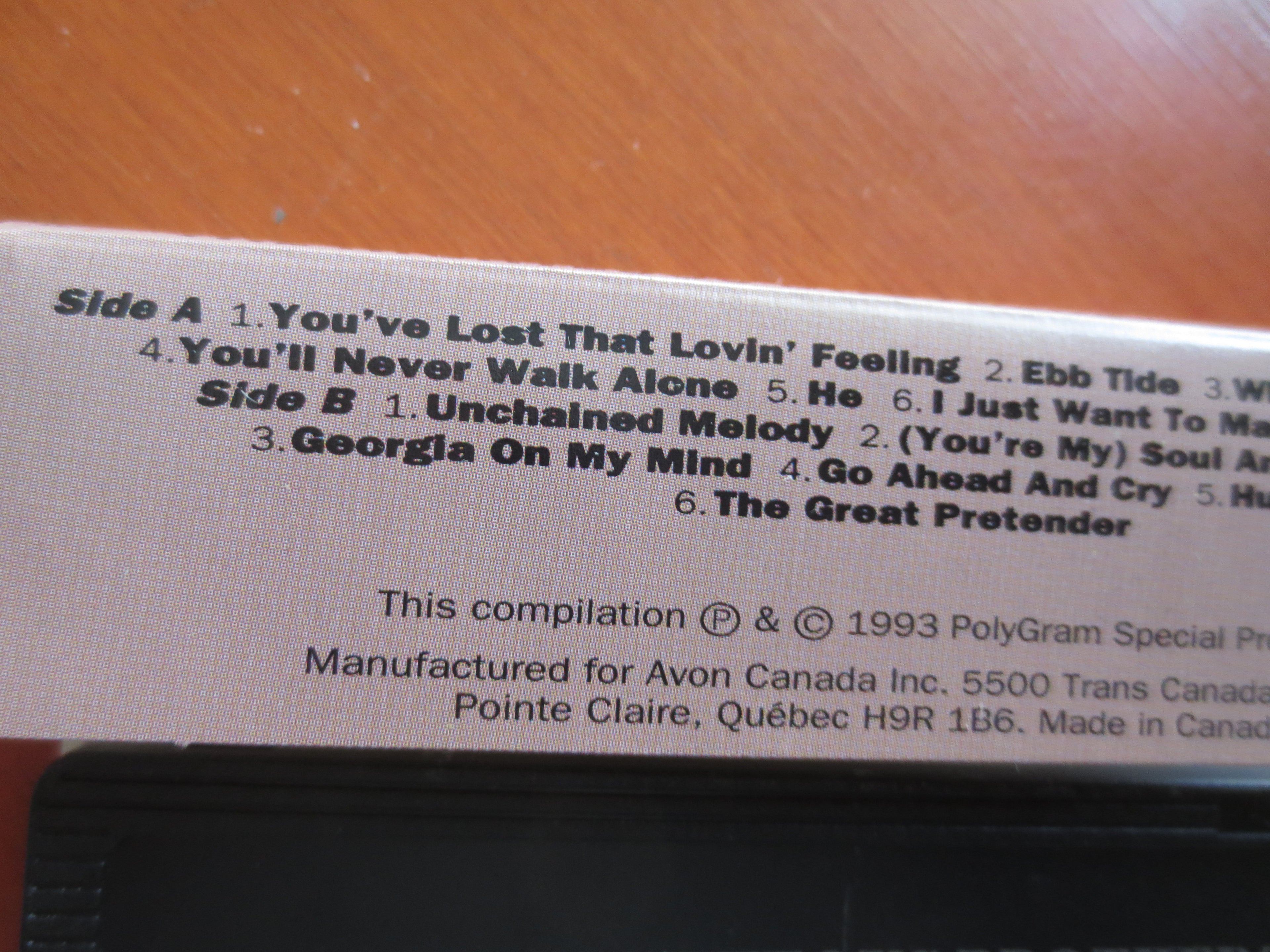 Righteous Brothers – A Collection (1993) Cassette