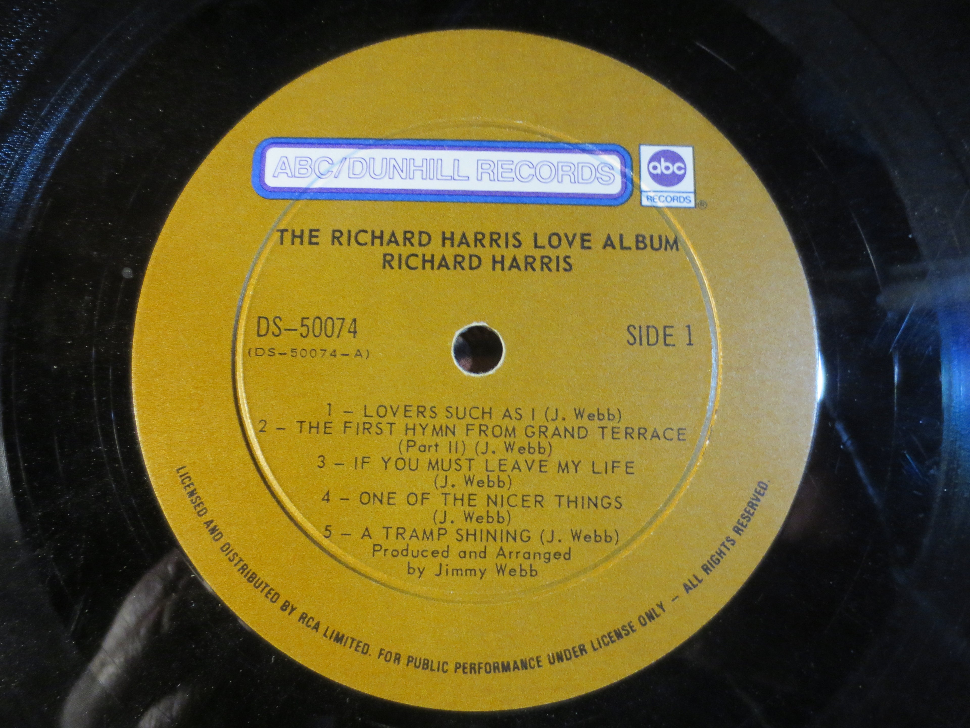 Richard Harris – The Richard Harris Love Album (1970) Vinyl LP