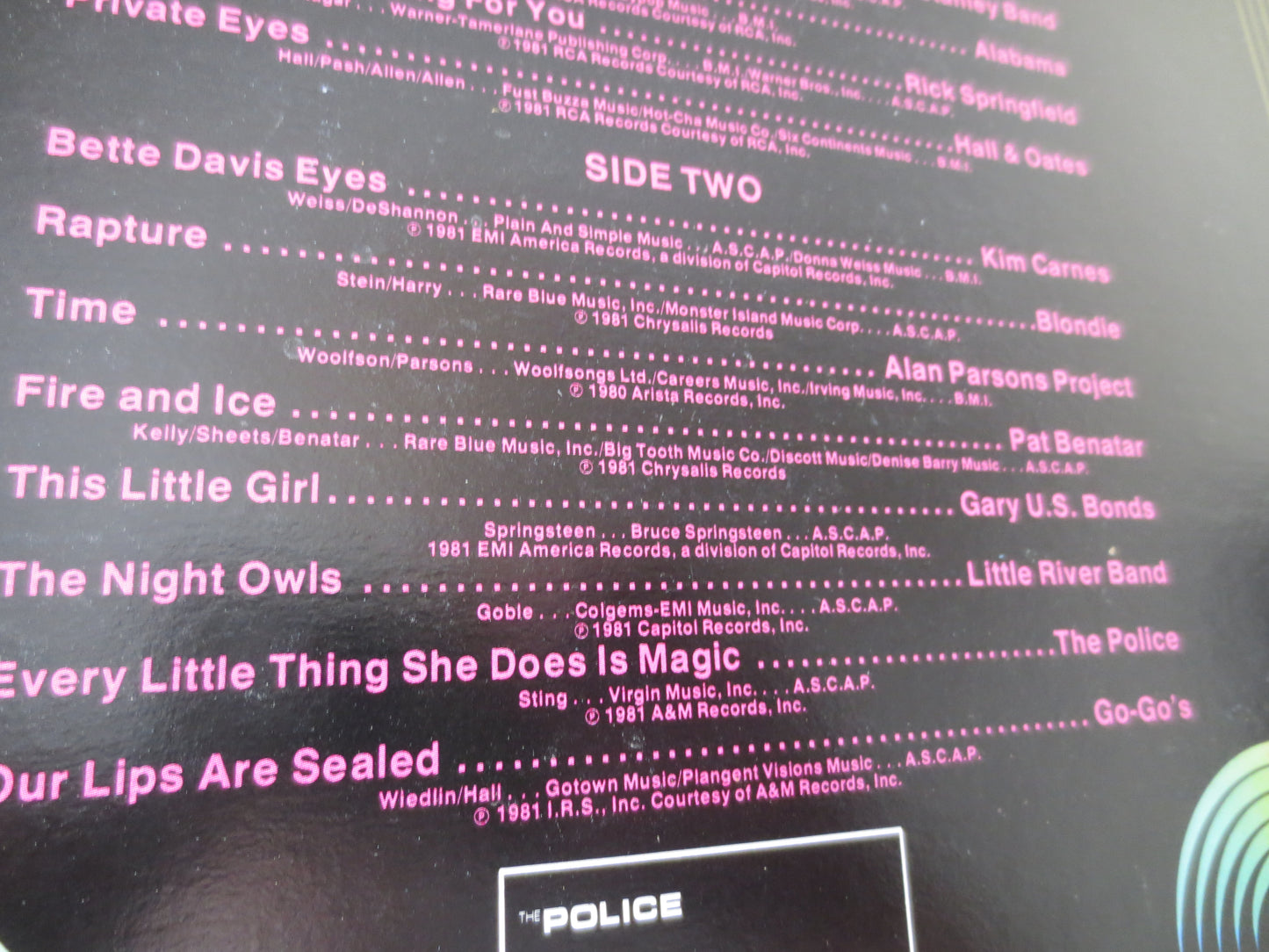 K-TEL Records, RADIO Active, K-TEL Albums, Vintage Vinyl, K-Tel Lps, Journey Lps, Blondie Lps, The Police Lps, 1982 Records