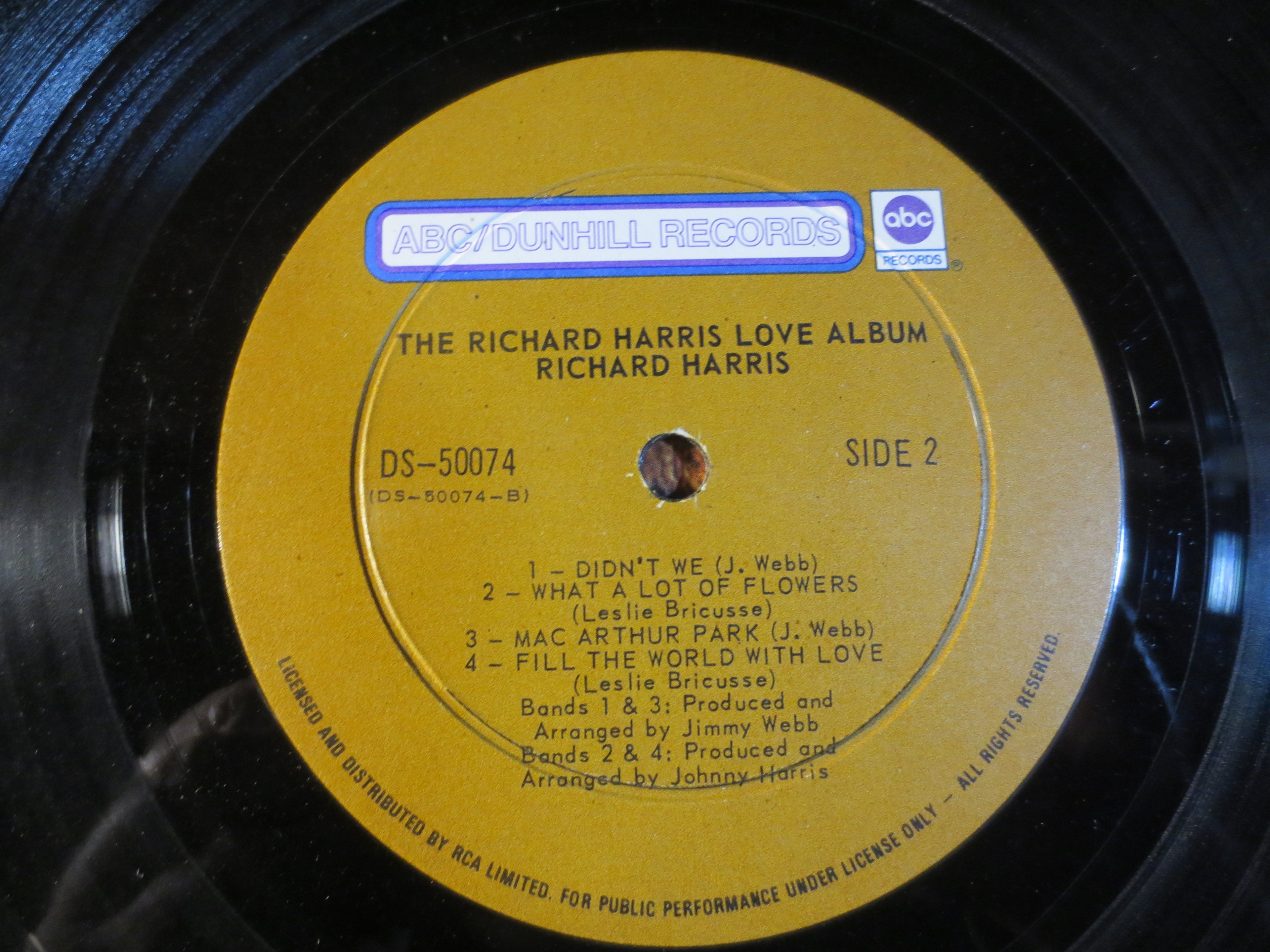 Richard Harris – The Richard Harris Love Album (1970) Vinyl LP