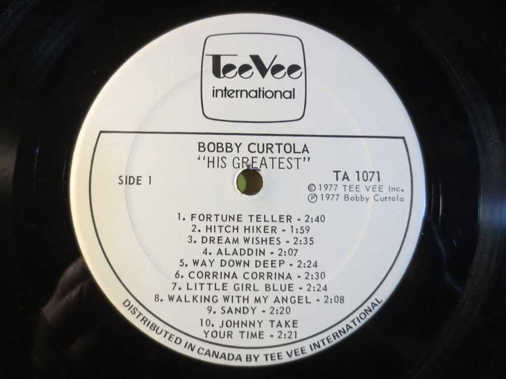 Bobby Curtola – His Greatest (1977) Vinyl LP