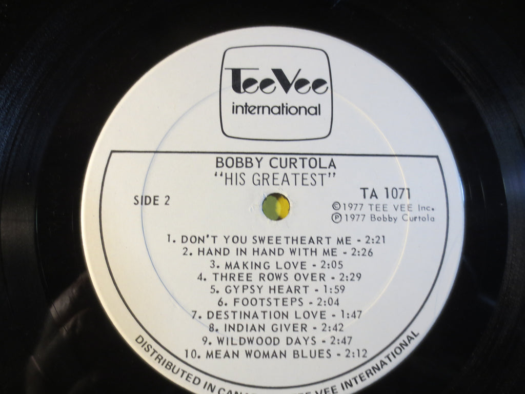 Bobby Curtola – His Greatest (1977) Vinyl LP