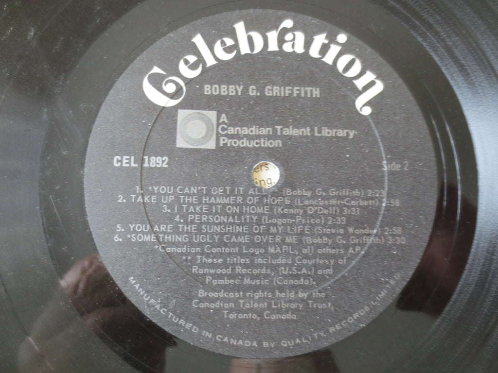 Bobby G. Griffith – Bobby G. Griffith (1974) Vinyl LP