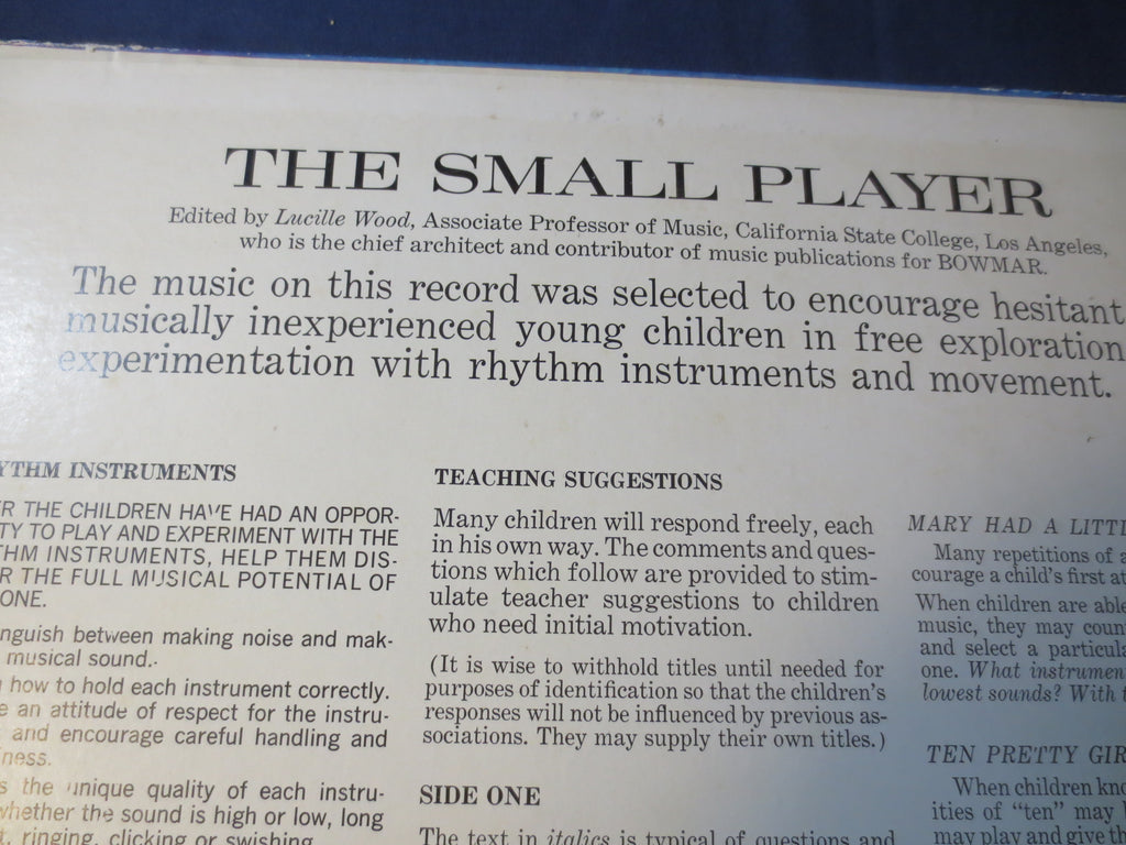 The Small Musician Series – The Small Player (1969) [Vinyl LP]
