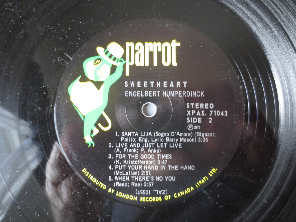 Engelbert Humperdinck – Sweetheart (1971) Vinyl LP