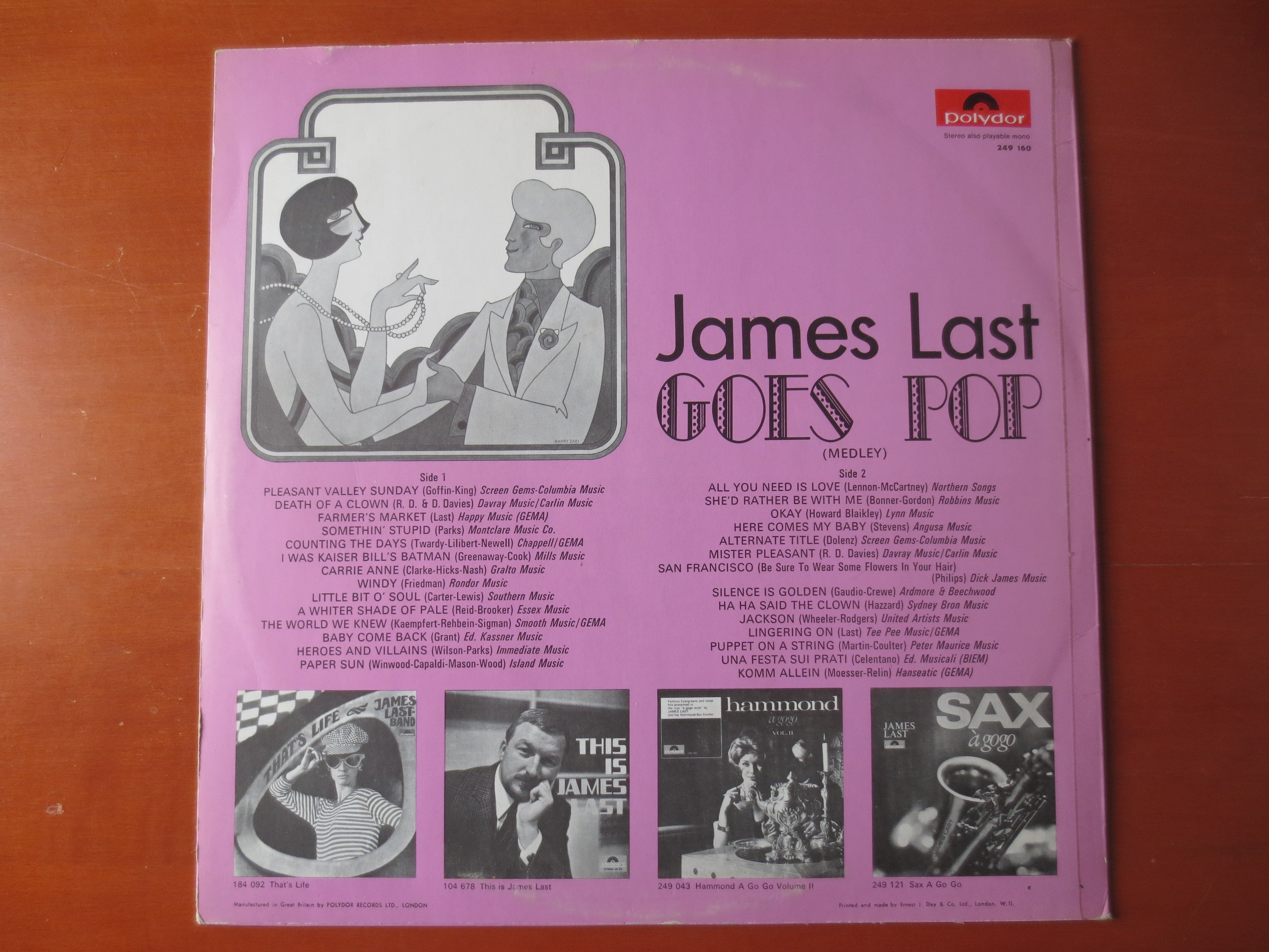 James Last – Goes Pop (1967) Vinyl LP