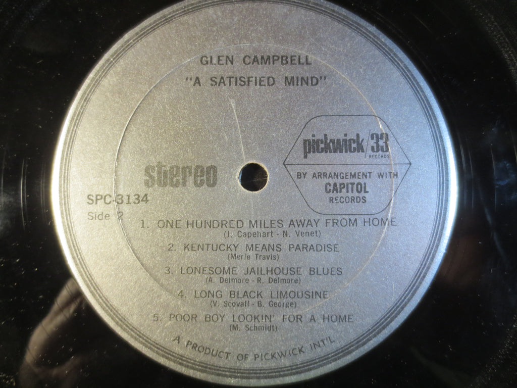 Glen Campbell – A Satisfied Mind (1971) Vinyl LP