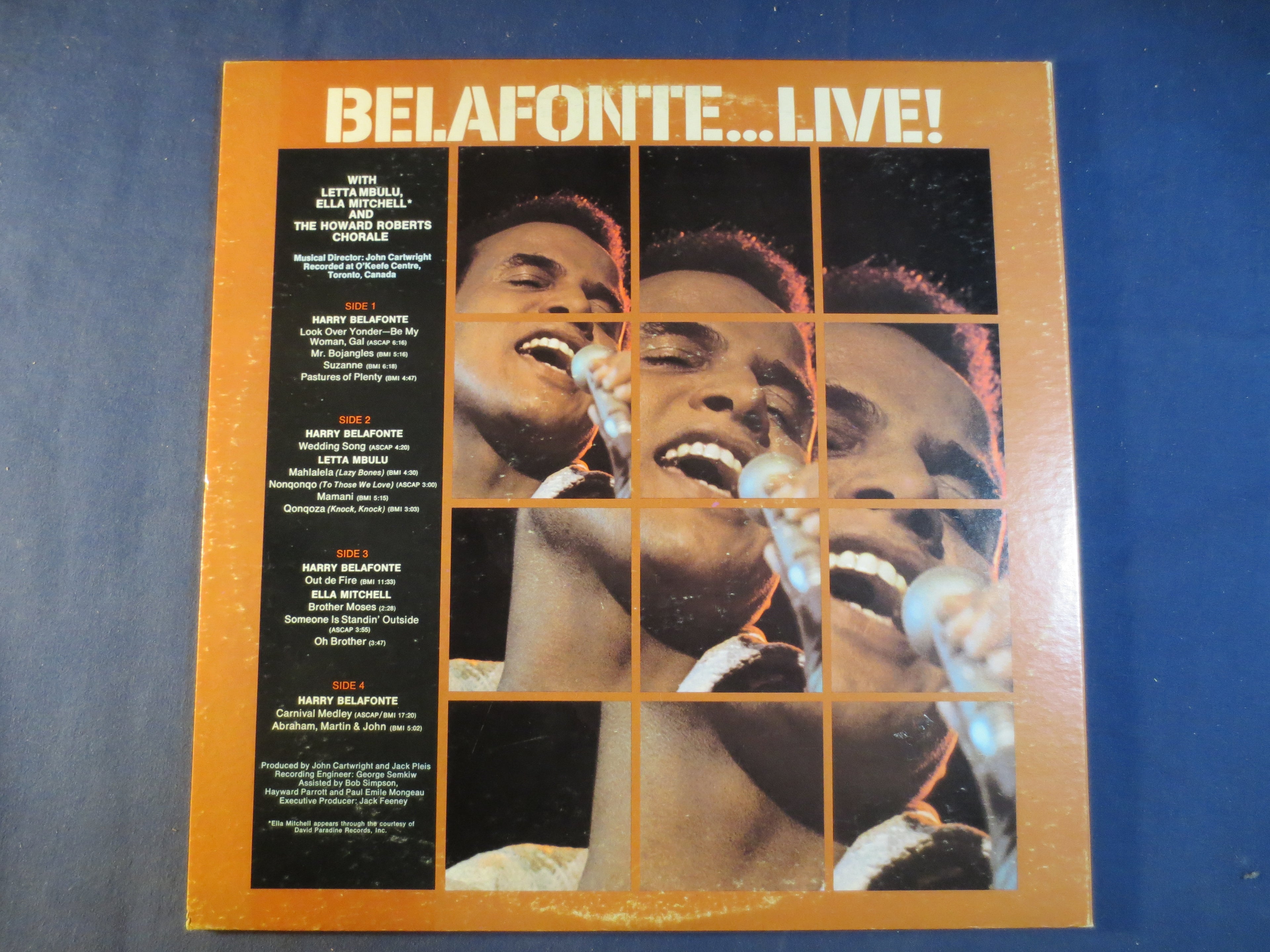 Harry Belafonte – Belafonte...Live (1972) Vinyl 2xLP