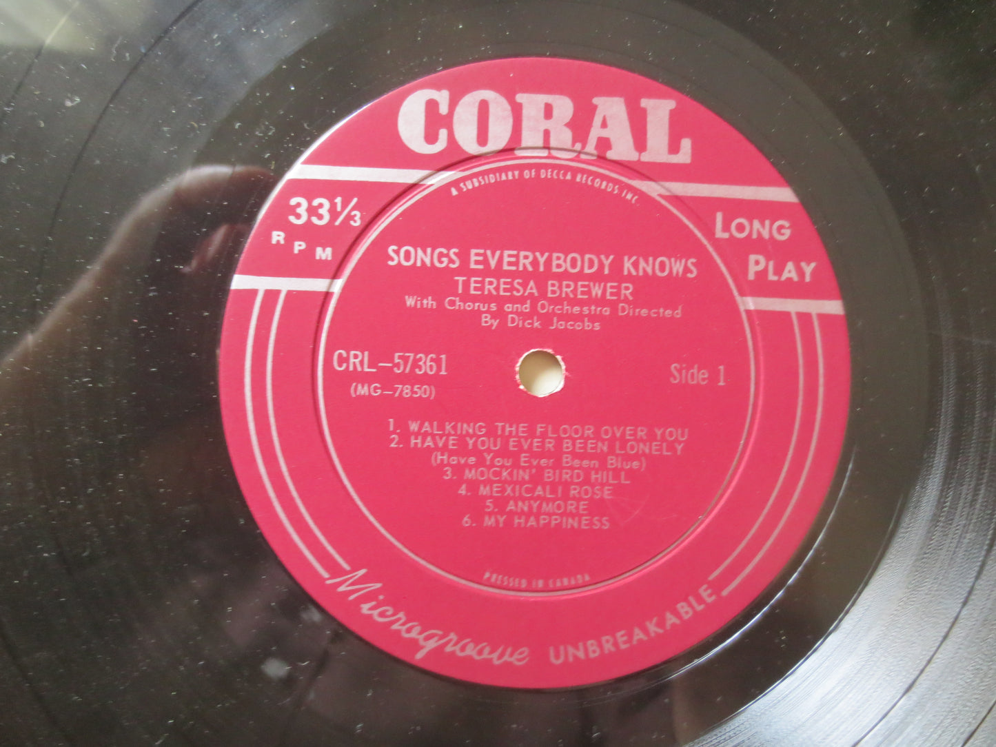 TERESA BREWER, SONGS Everybody Knows, Teresa Brewer Albums, Teresa Brewer Vinyl, Teresa Brewer Lp, Vinyl lps, 1961 Records