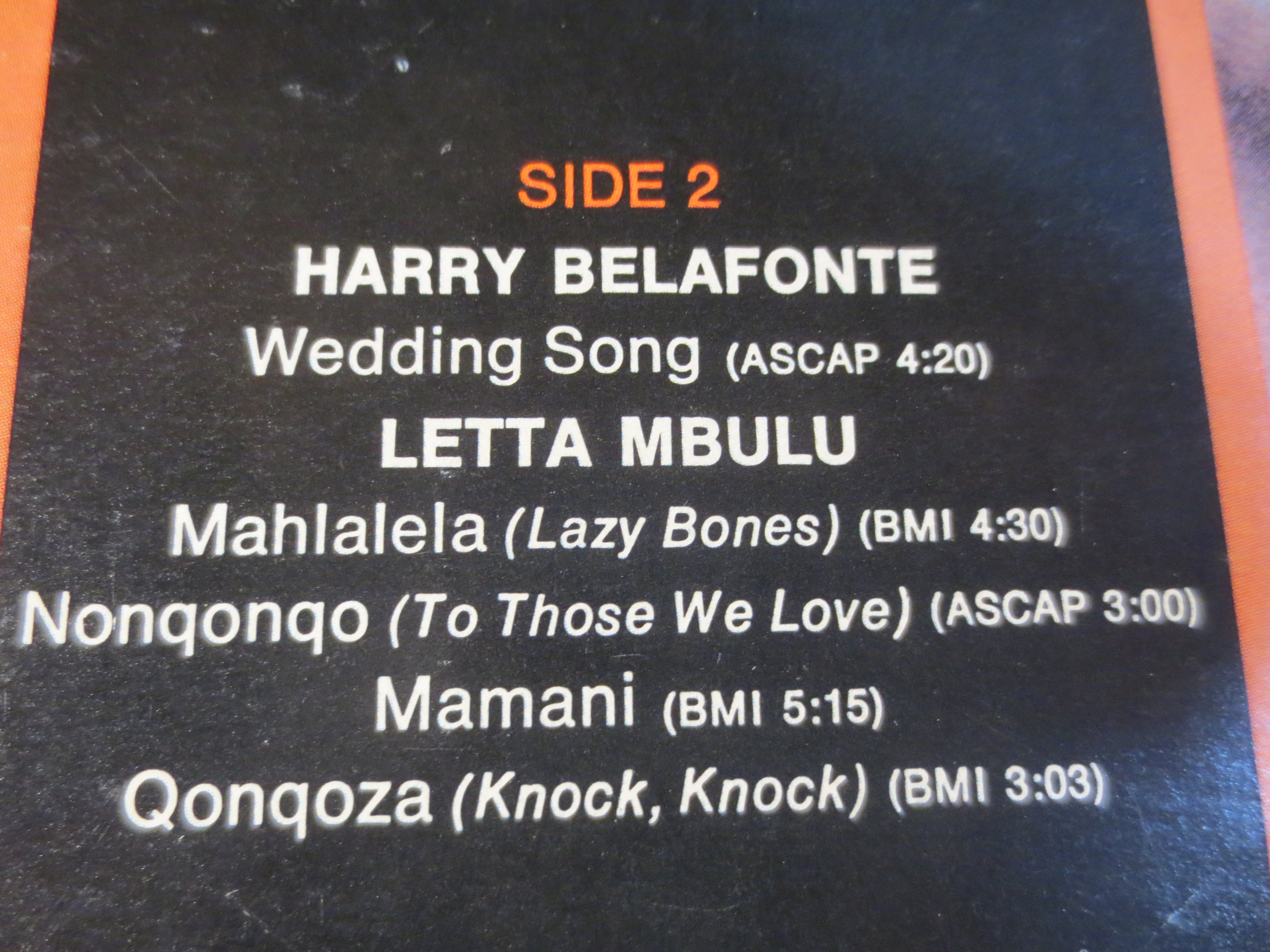 Harry Belafonte – Belafonte...Live (1972) Vinyl 2xLP
