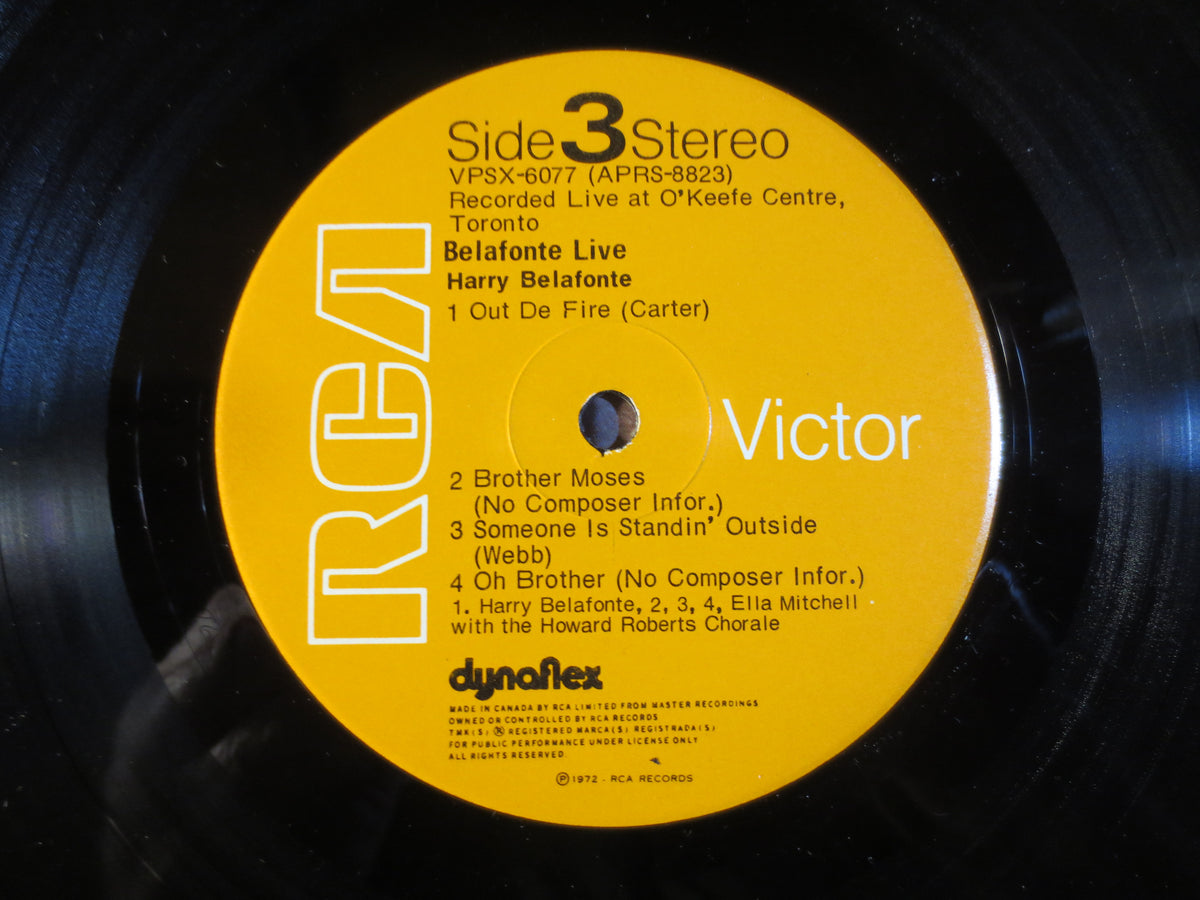 Harry Belafonte – Belafonte...Live (1972) Vinyl 2xLP