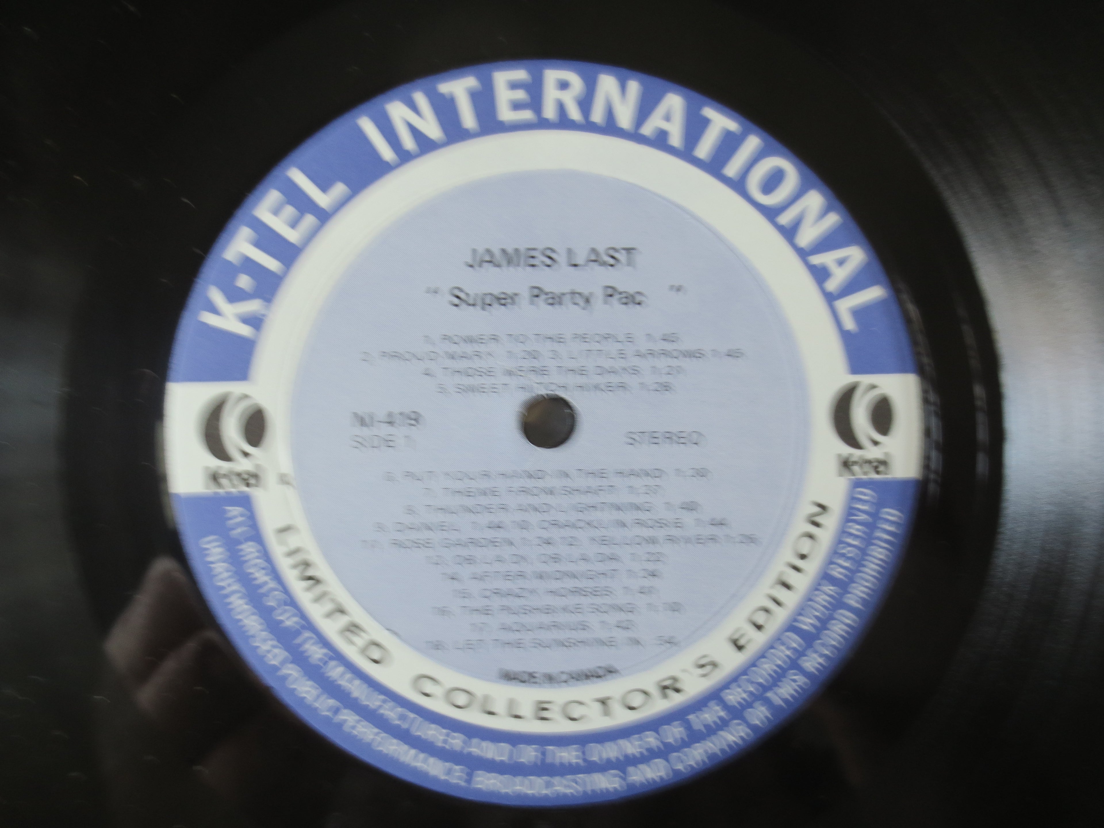 James Last – Super Party Pac, Continuous Dancing (K-Tel, 1974) Vinyl LP