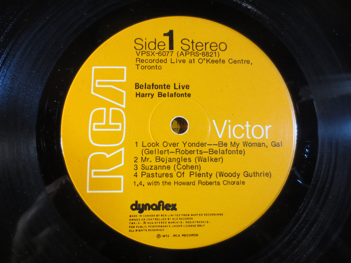 Harry Belafonte – Belafonte...Live (1972) Vinyl 2xLP