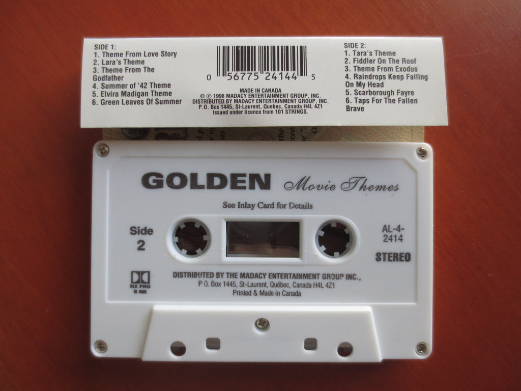 101 Strings Orchestra – Golden Movie Themes (1996) Cassette