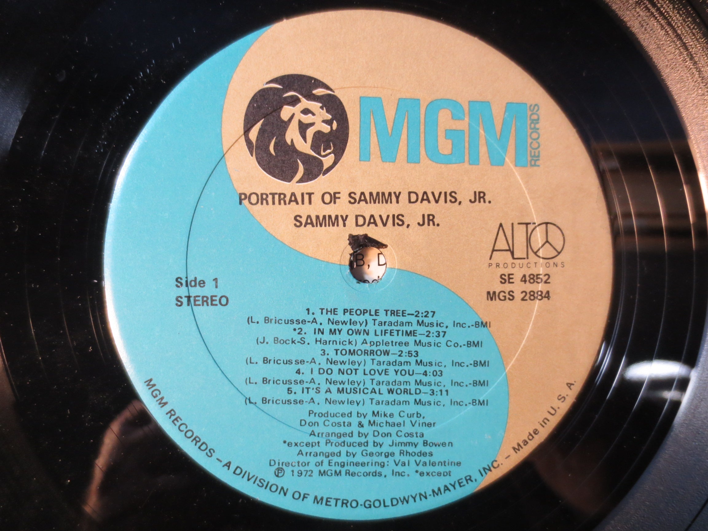 Sammy Davis Jr. – Portrait of Sammy Davis Jr. (1972) Vinyl LP