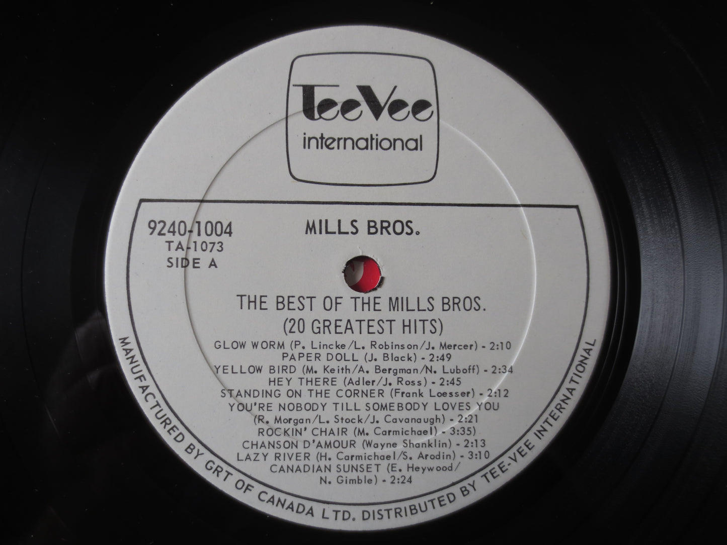 The MILLS BROTHERS, 20 GREATEST Hits, Jazz Records, Vintage Vinyl, Record Vinyl, Mills Brothers Lp, Vinyl Lps, 1977 Records