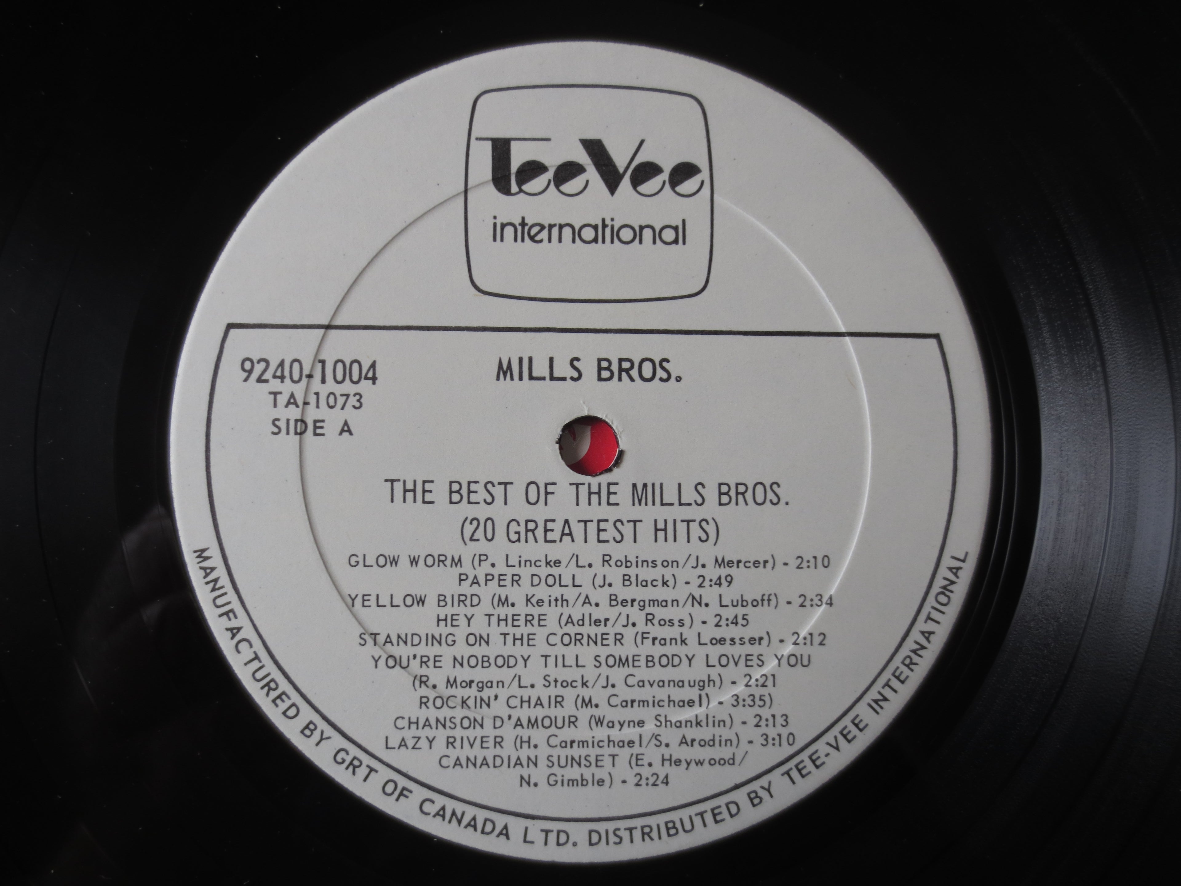 The Mills Brothers – 20 Greatest Hits (1977) [Vinyl LP]