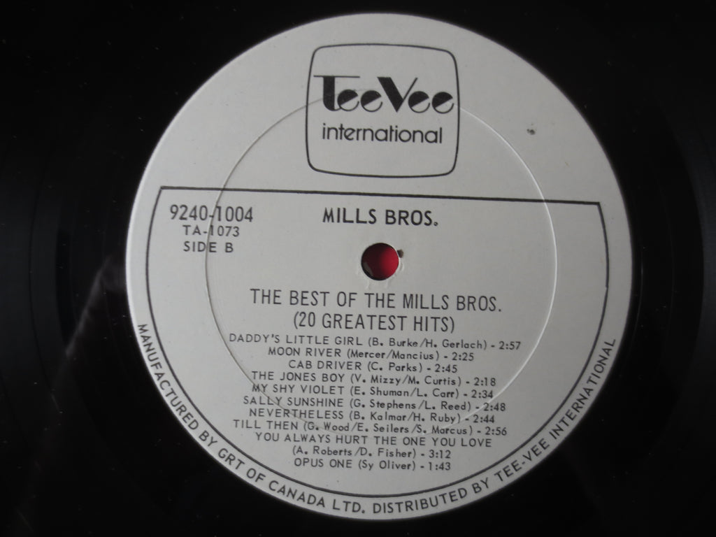 The Mills Brothers – 20 Greatest Hits (1977) Vinyl LP