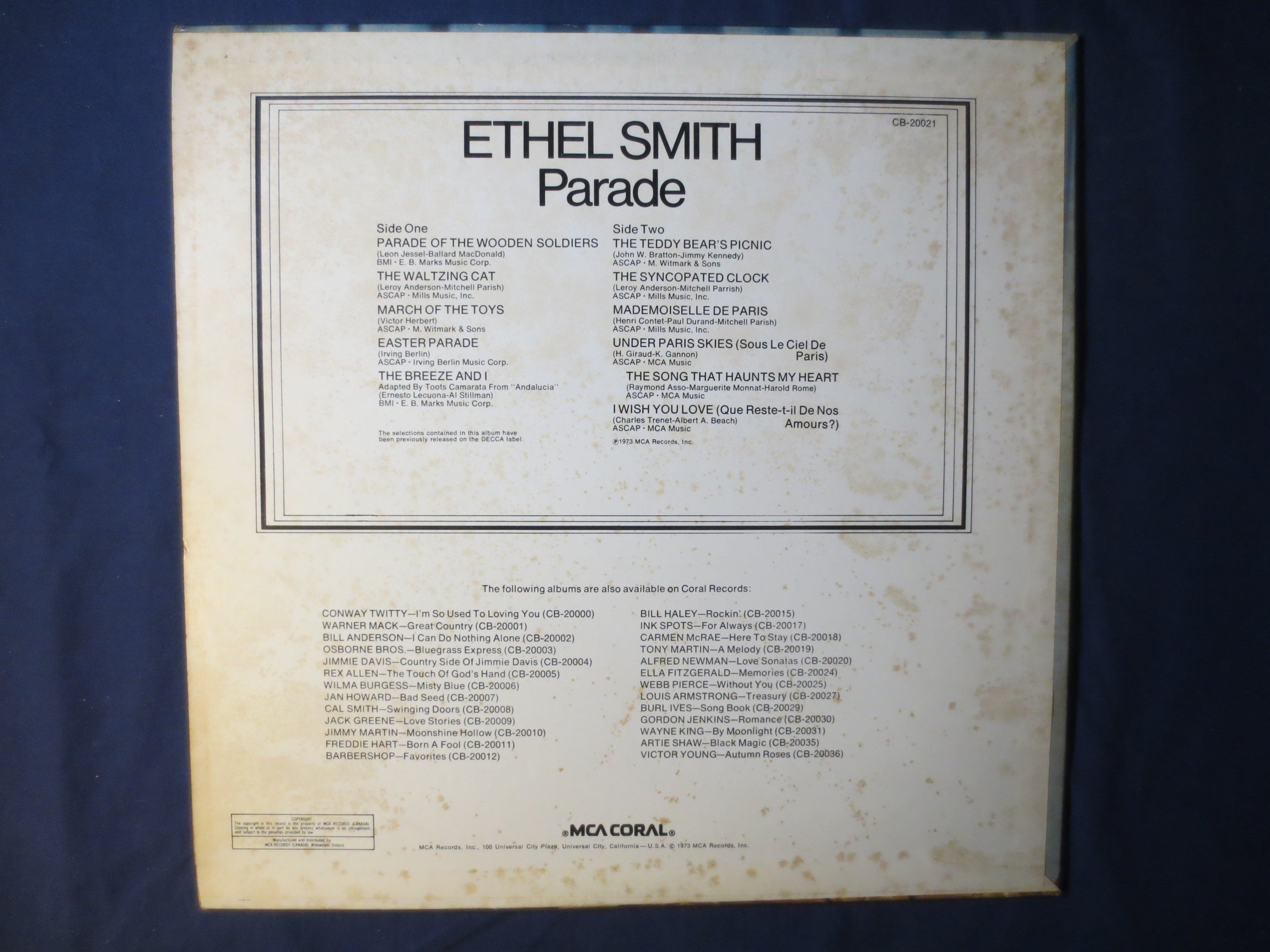 Ethel Smith – Parade (1973) Vinyl LP