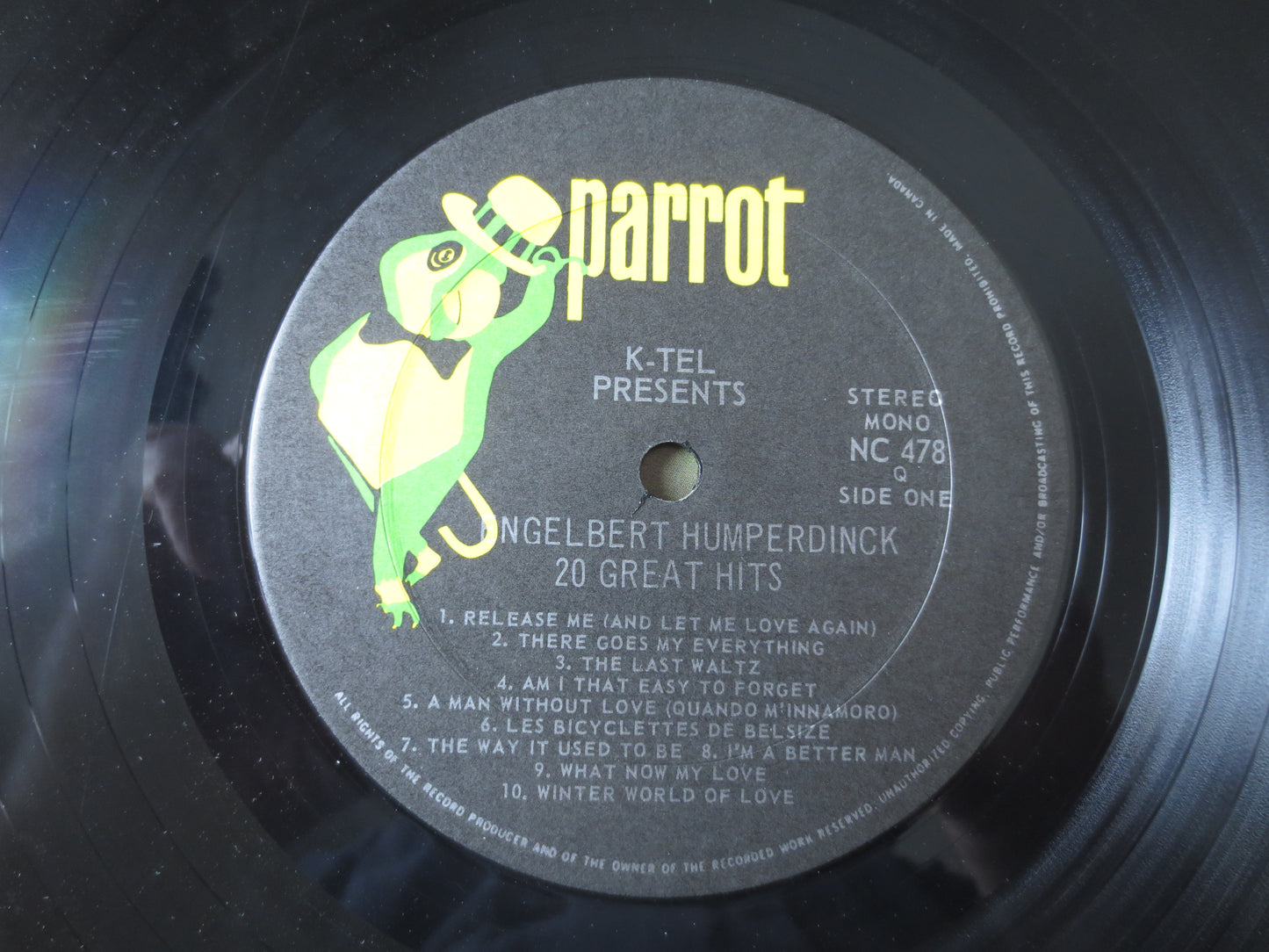 K-Tel RECORDS, ENGELBERT HUMPERDINCK, K-Tel Album, K-Tel Vinyl, K-Tel Lp, Pop Record, Vinyl, Vintage Vinyl, 1977 Records