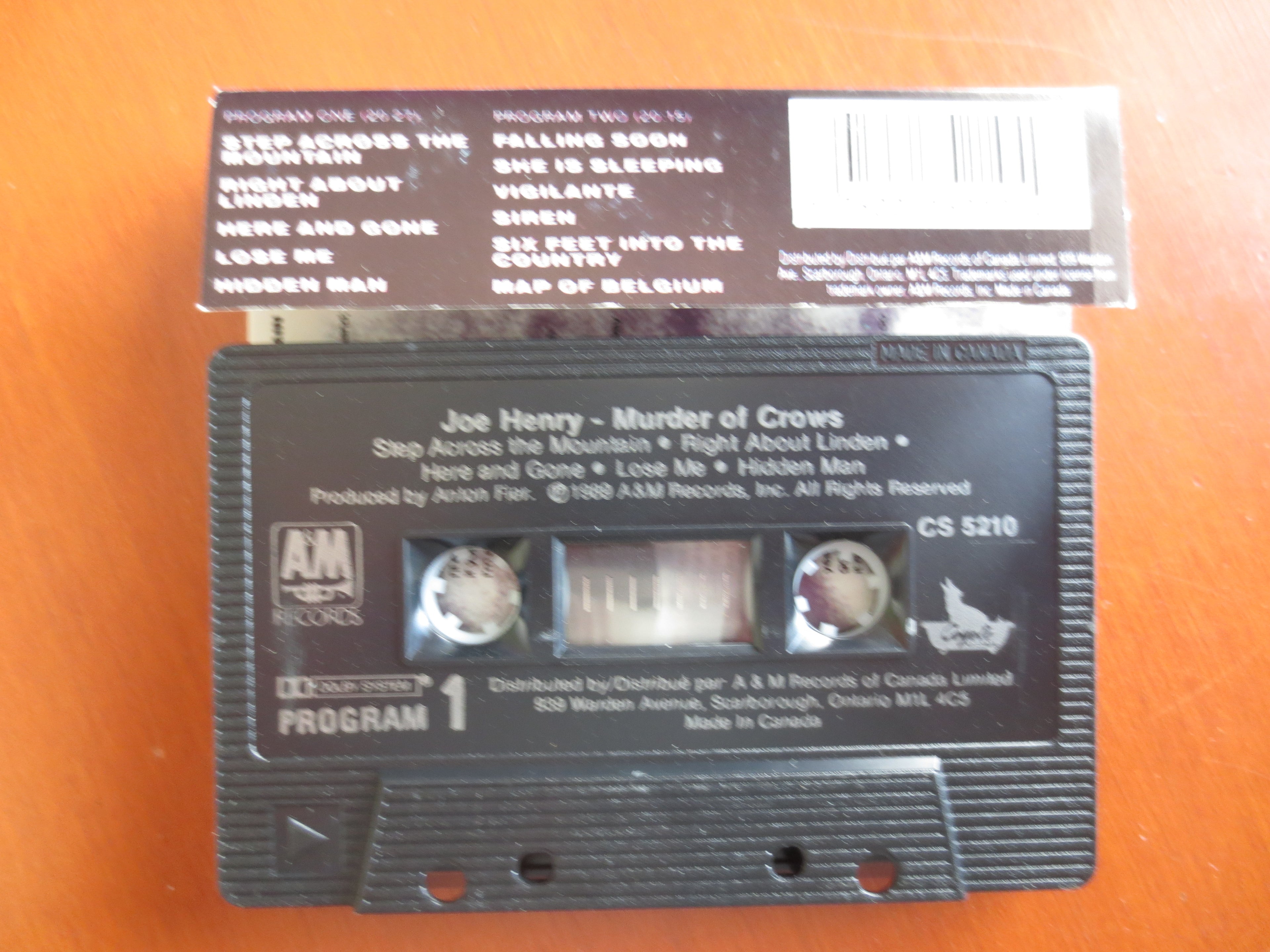 Joe Henry – Murder of Crows (1989) Cassette