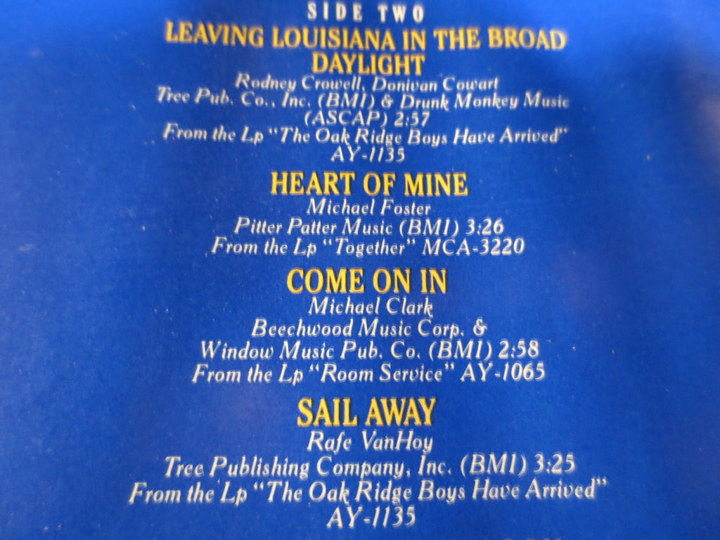 The Oak Ridge Boys – Greatest Hits (1980) Vinyl LP