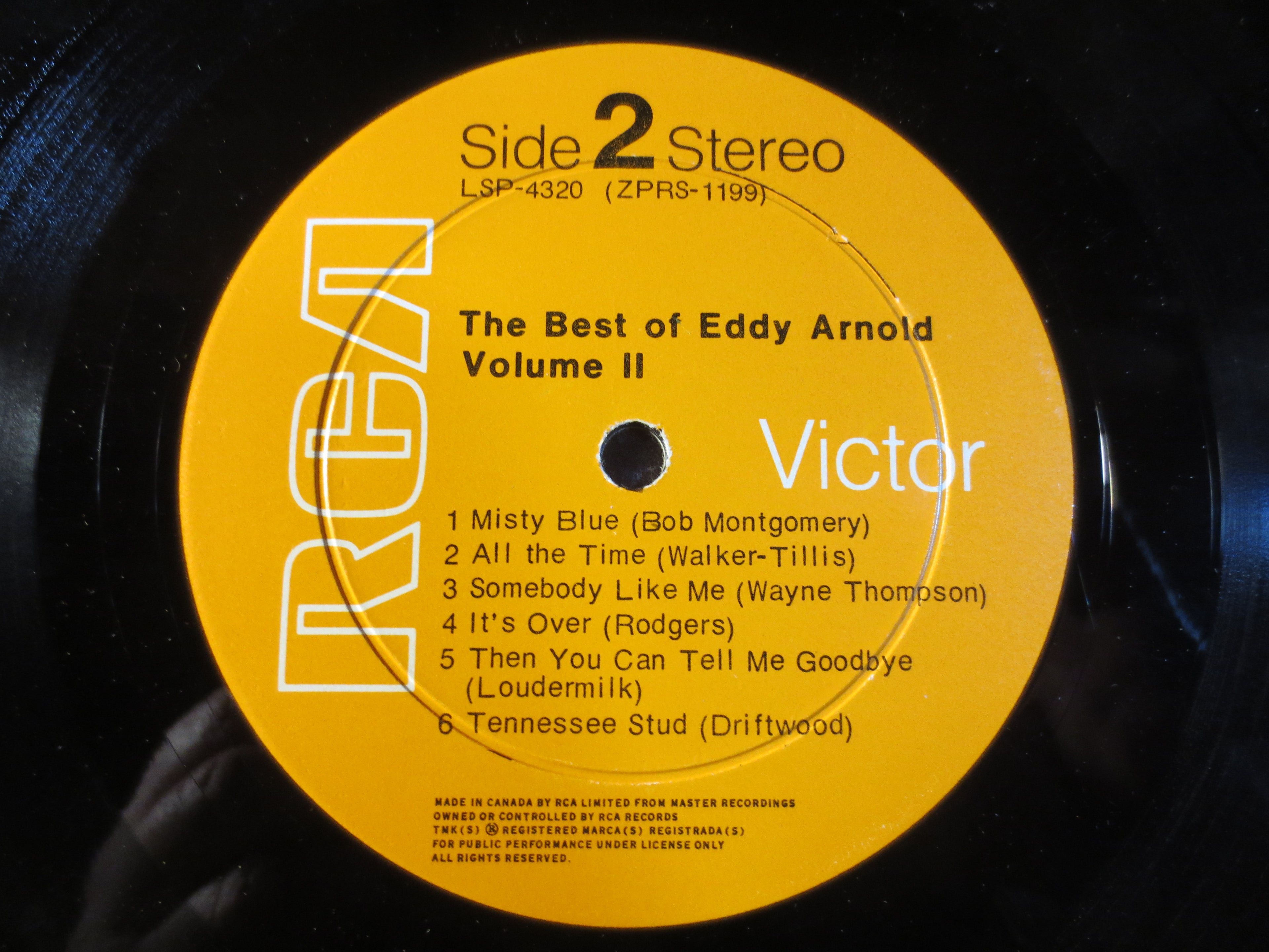 Eddy Arnold – The Best of Eddy Arnold Volume II (1970) Vinyl LP